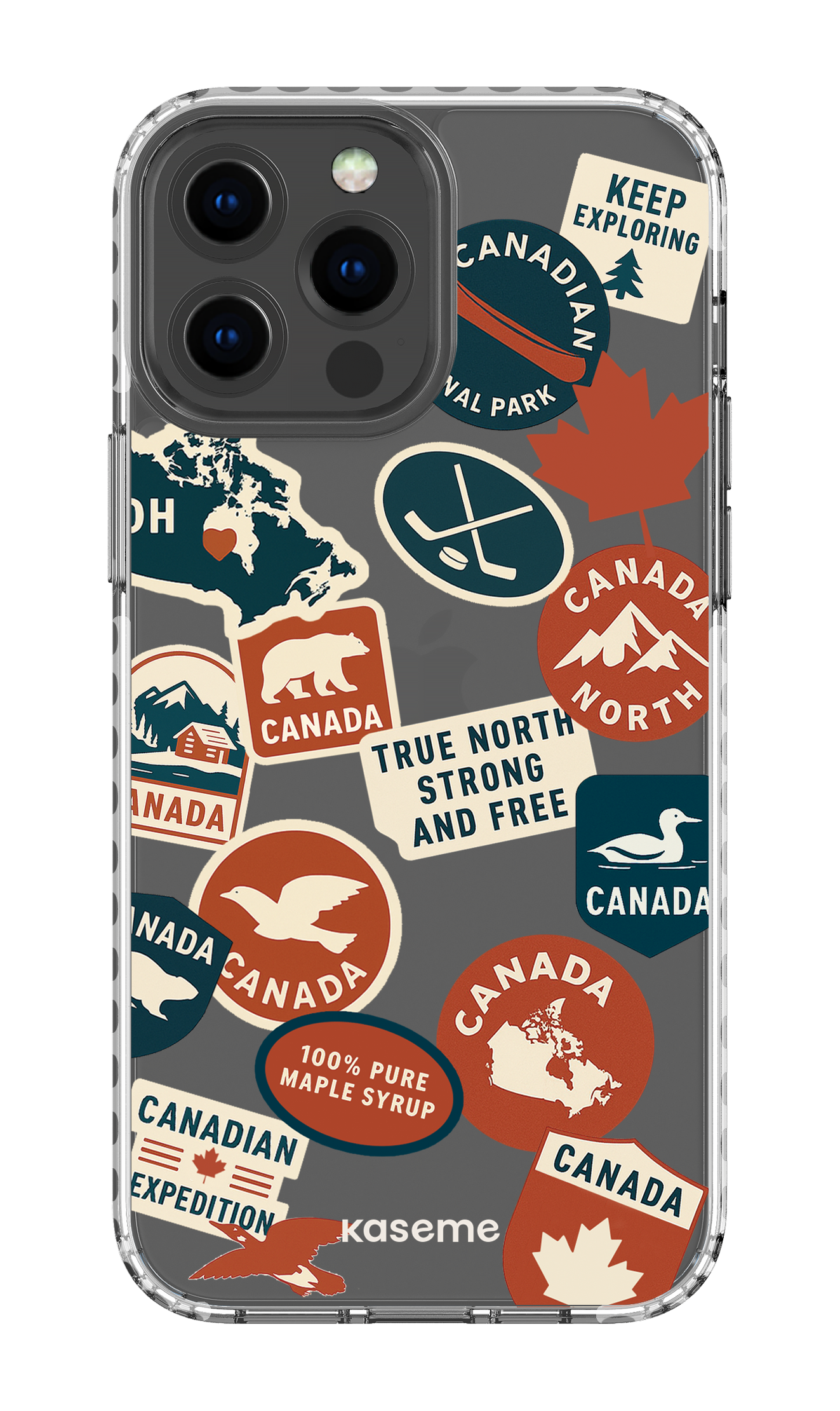 iPhone 13 Pro Max Clear Case - White Oh Maple -