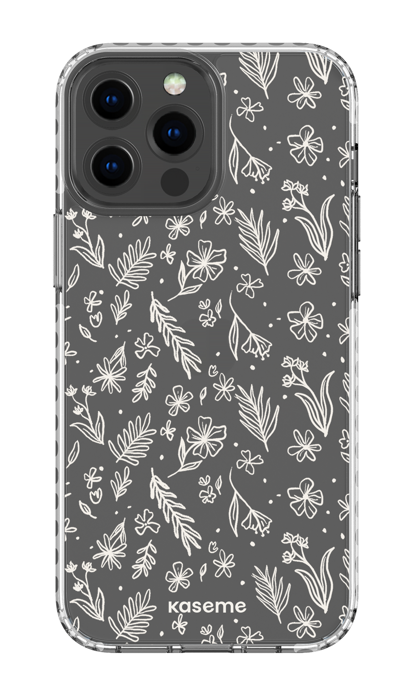 iPhone 13 Pro Max Clear Case - White Olive Branch Clear Case -