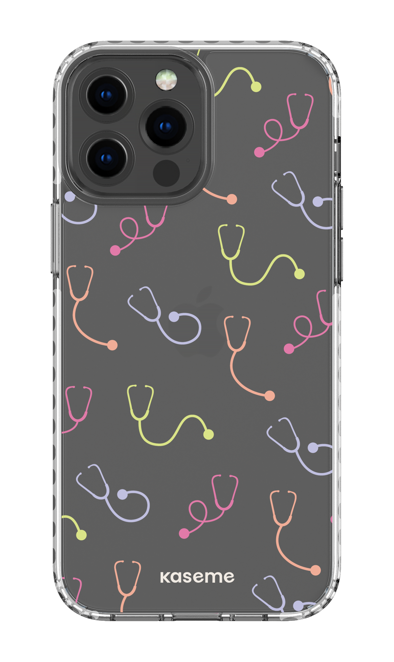 iPhone 13 Pro Max Clear Case - White Pulse Clear Case -