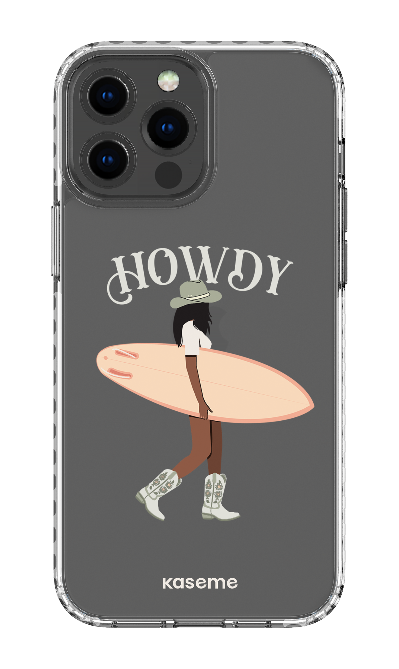 iPhone 13 Pro Max Clear Case - White Westsea Green Clear Case -