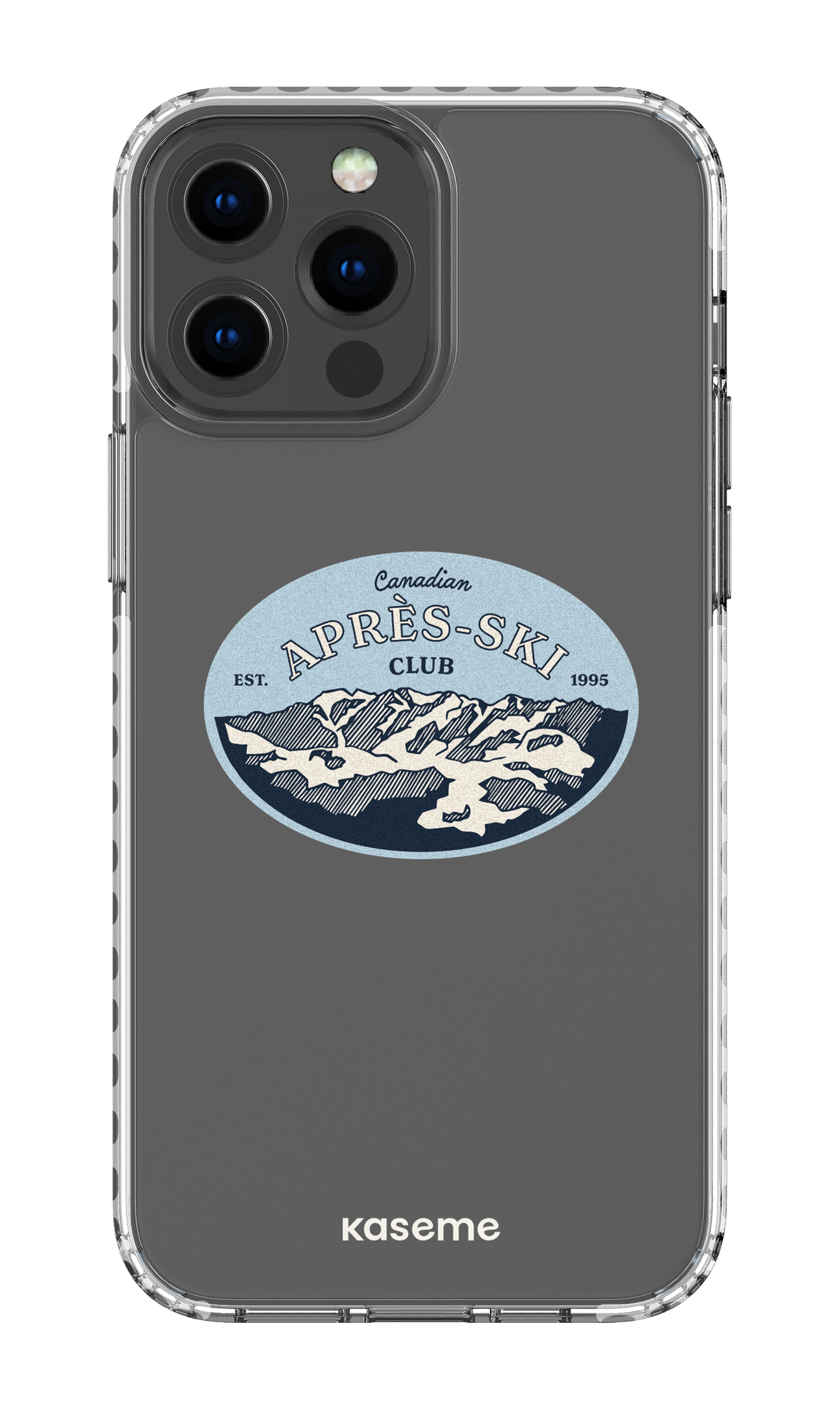 iPhone 13 Pro Max Clear Case - White Whistler Clear Case -