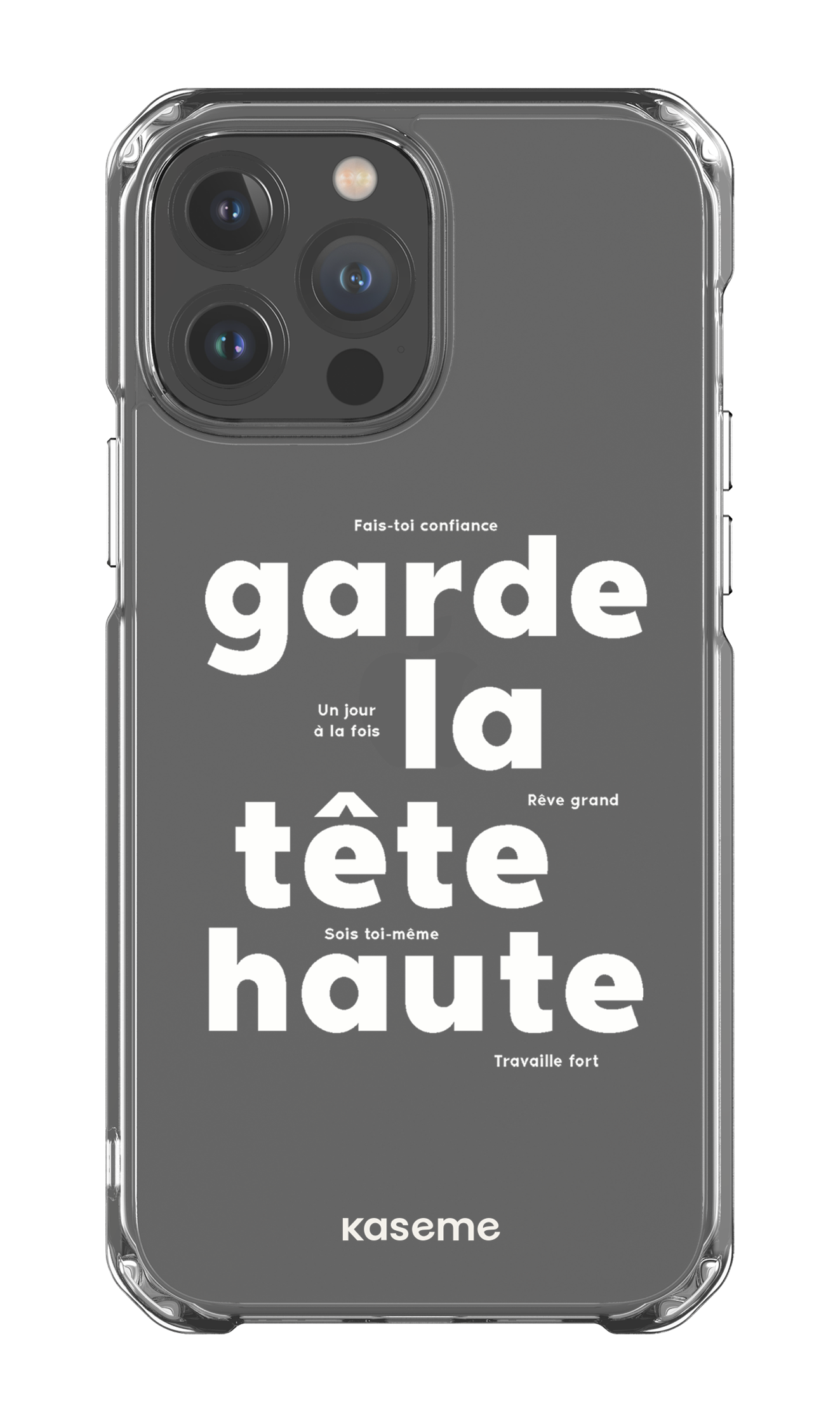 iPhone 13 Pro Max Clear Case État d'esprit Clear Case -