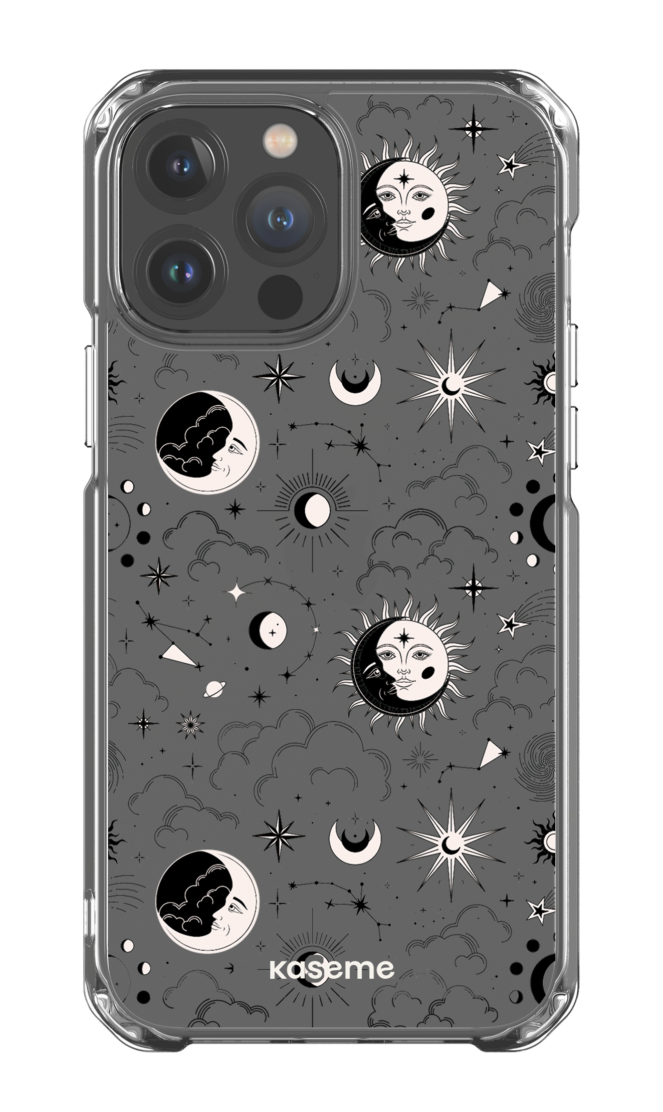 iPhone 13 Pro Max Clear Case Milky Way Black Clear Case -