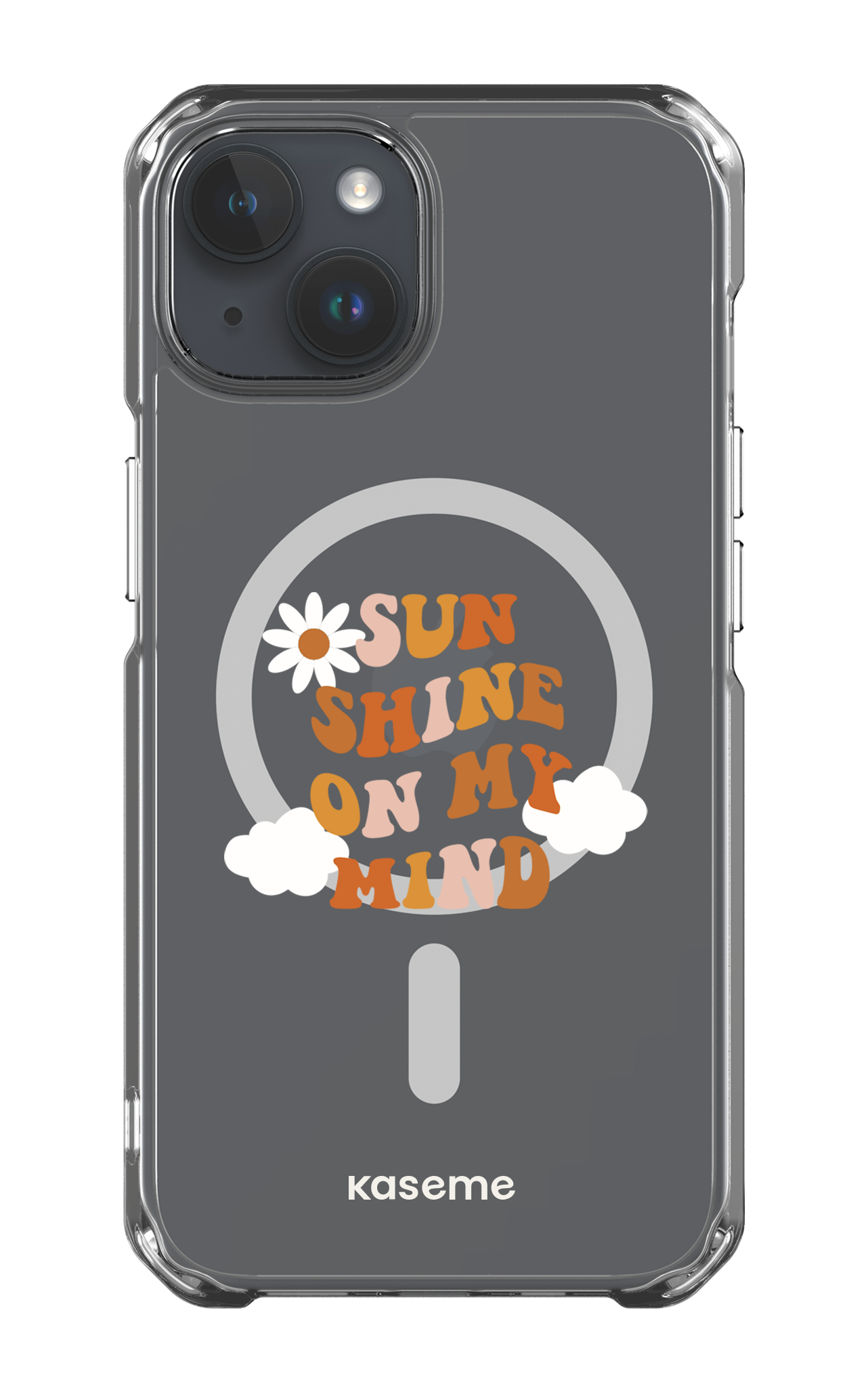 iPhone 14 Clear Case - Magsafe Cheerful Clear Case -