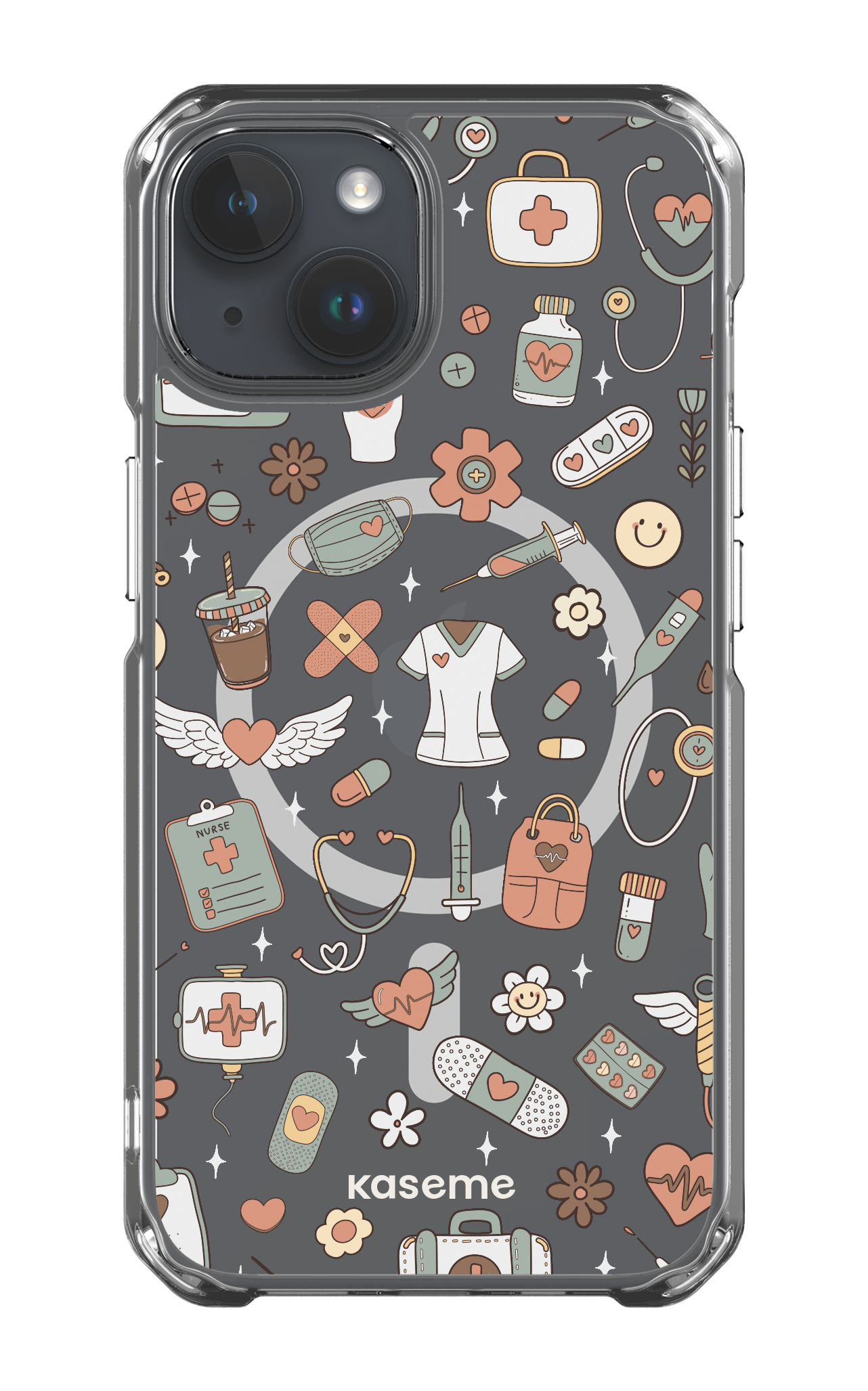 iPhone 14 Clear Case - Magsafe Code Clear Case -