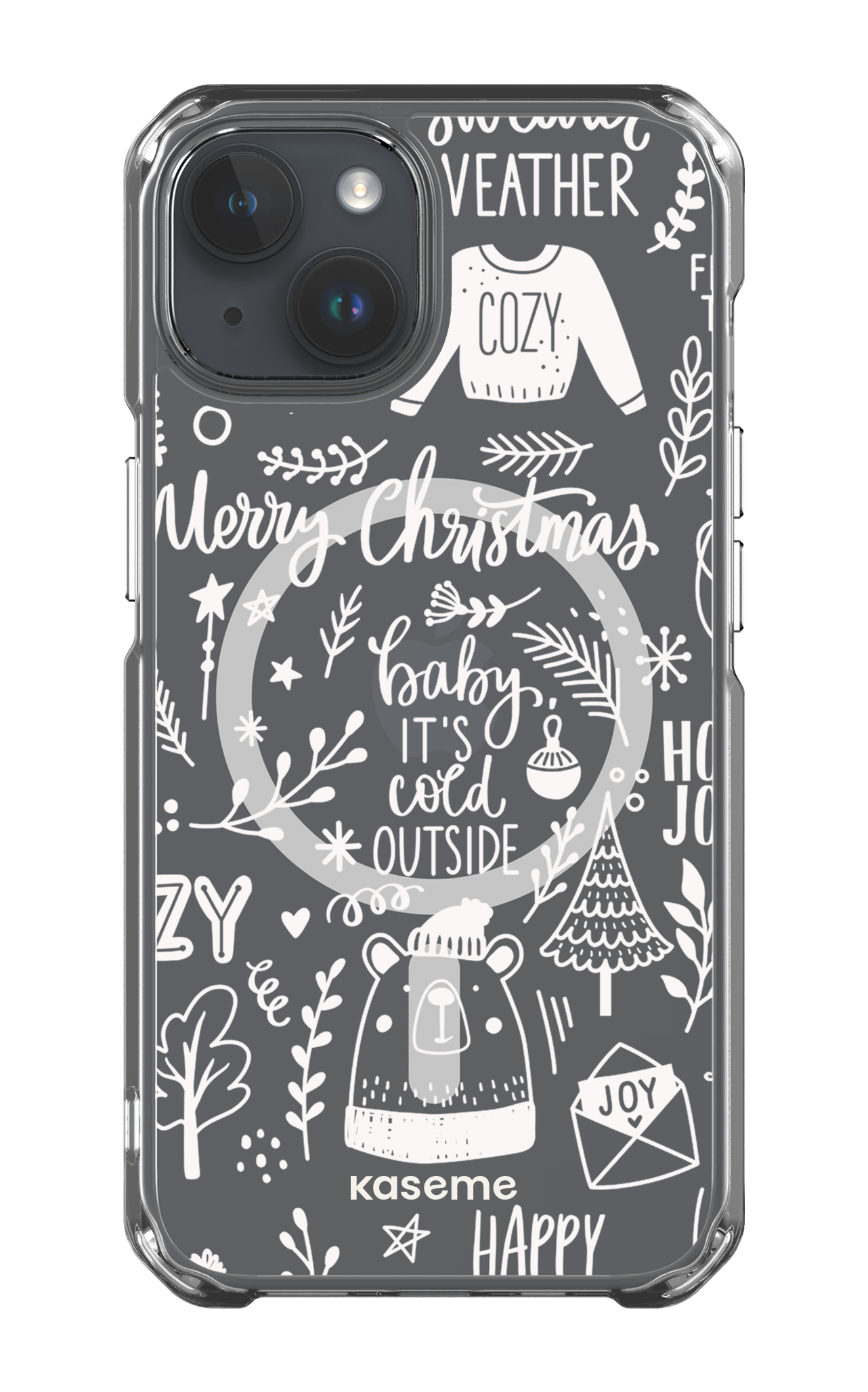 iPhone 14 Clear Case - Magsafe Cold Nights Clear Case -