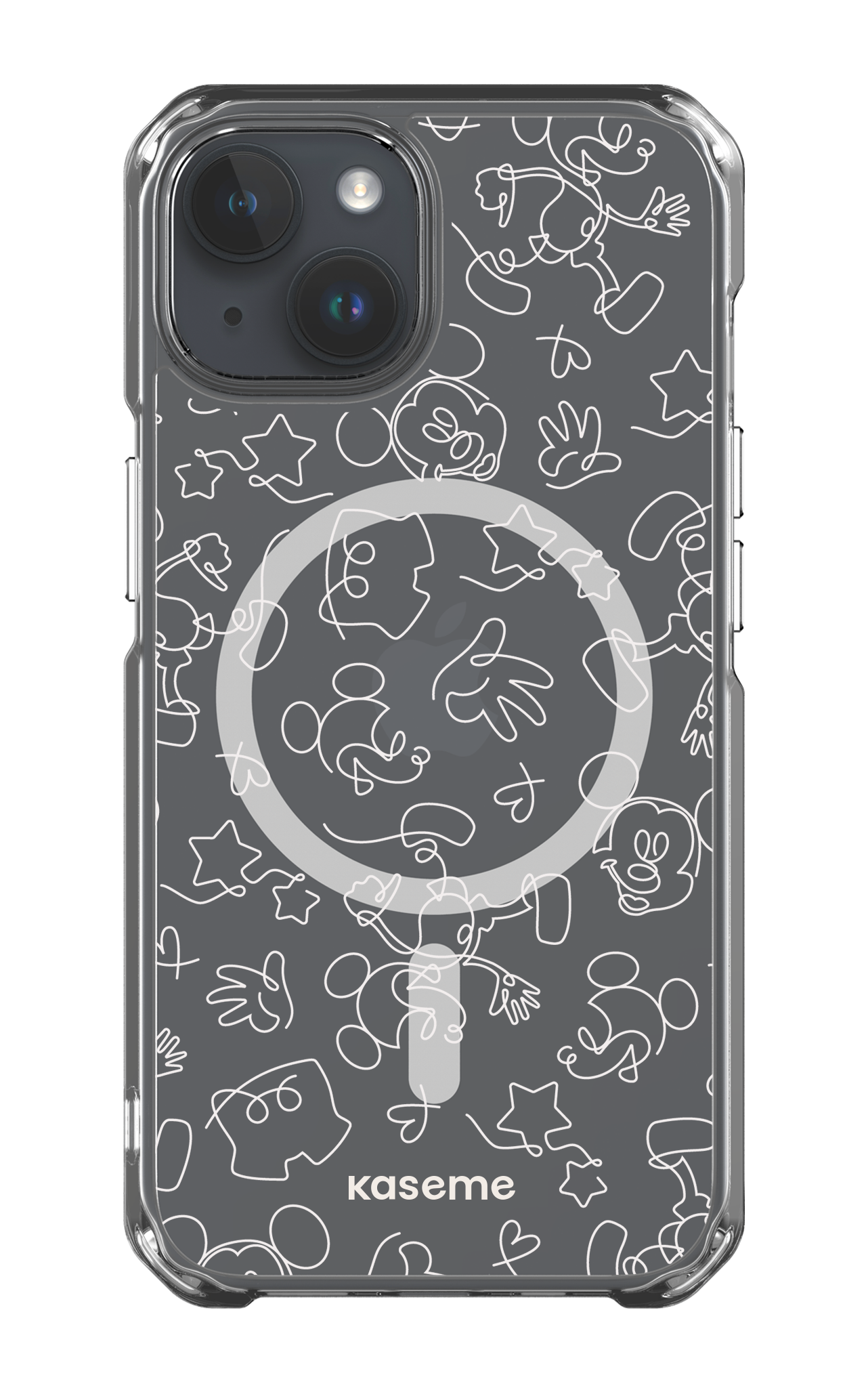 iPhone 14 Clear Case - Magsafe Doodle Clear Case -