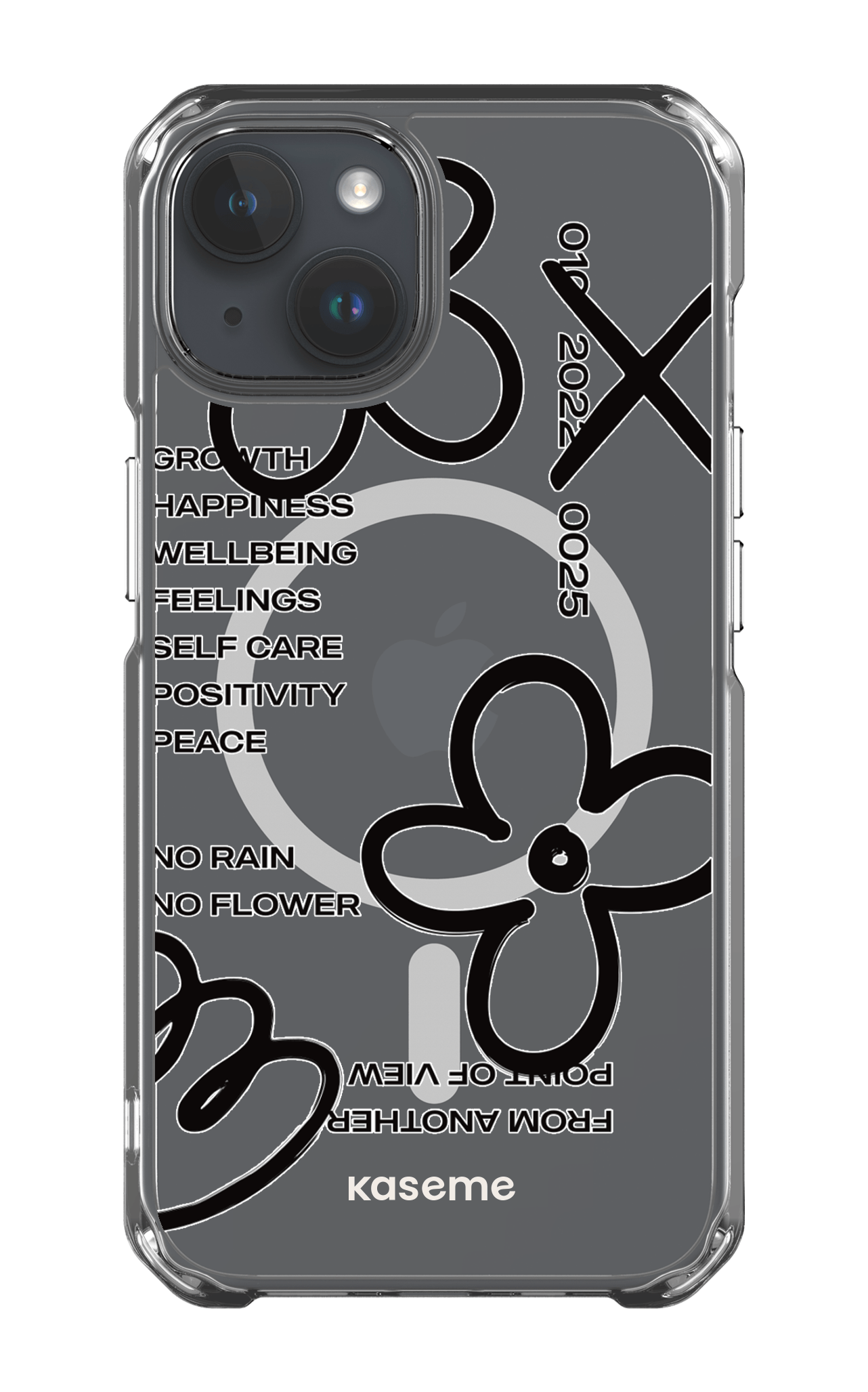 iPhone 14 Clear Case - Magsafe Feelings black Clear Case -