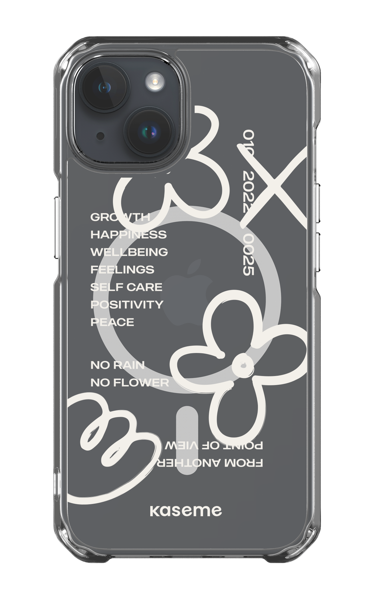 iPhone 14 Clear Case - Magsafe Feelings white Clear Case -