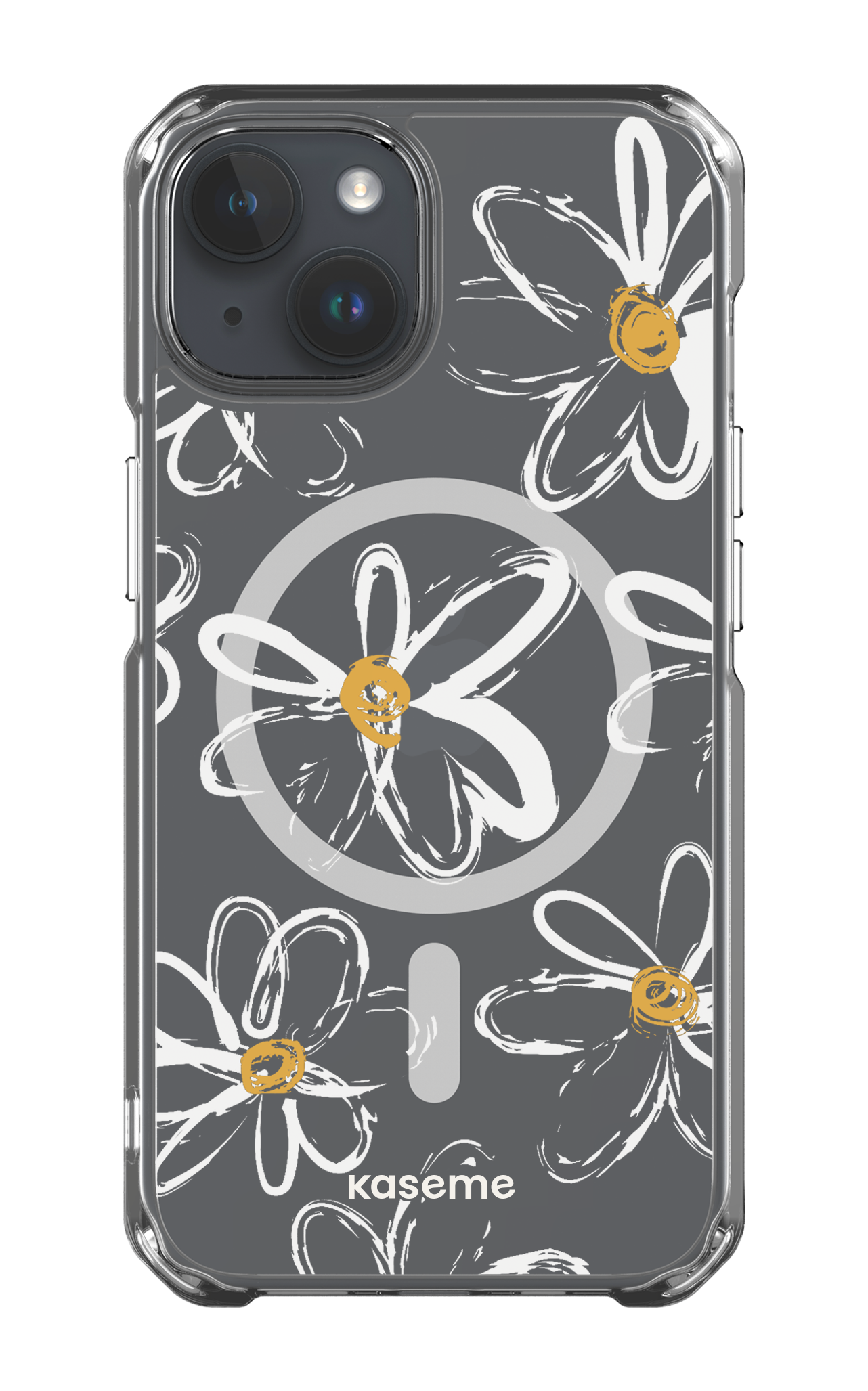 iPhone 14 Clear Case - Magsafe Give me flowers Clear Case -
