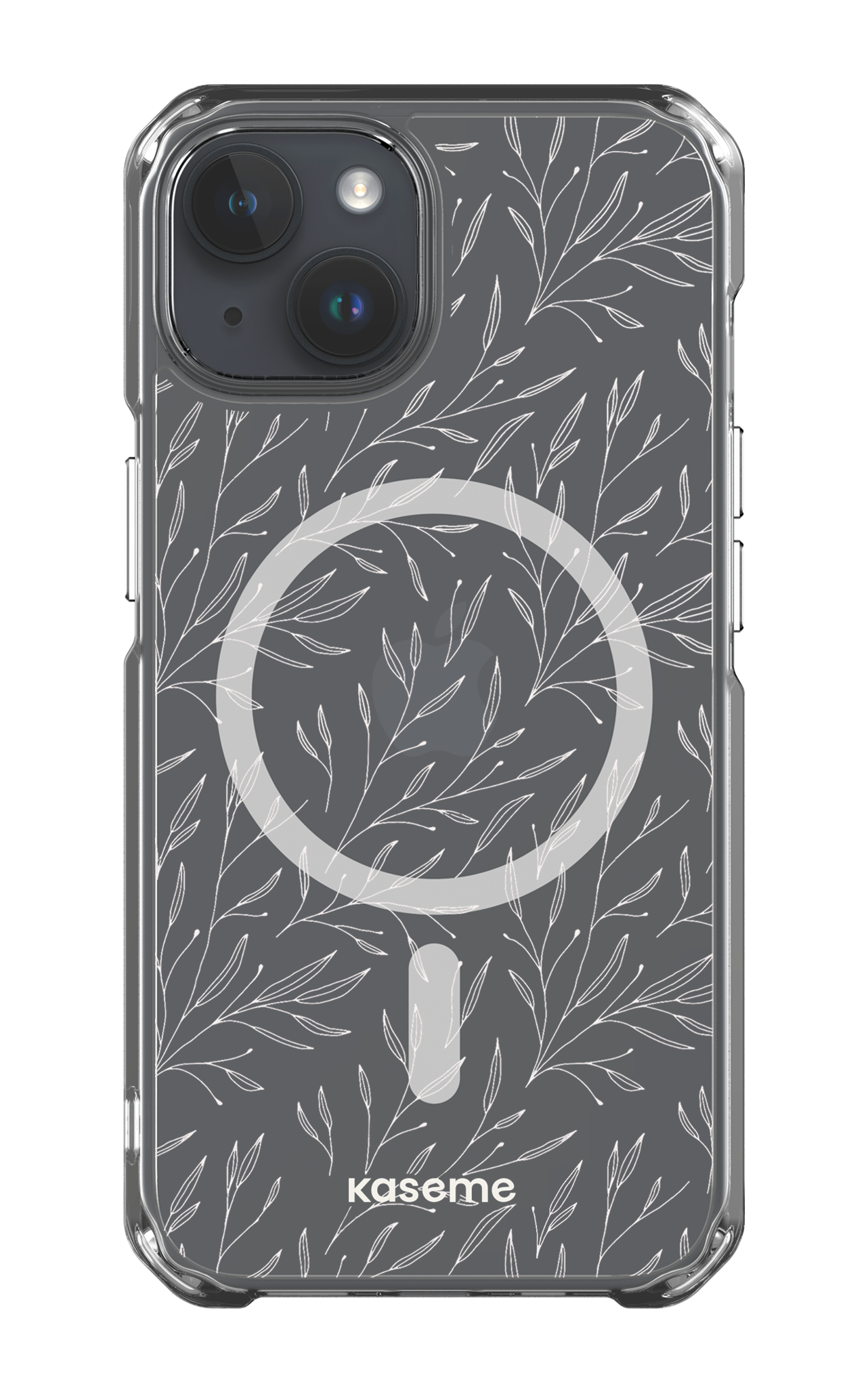 iPhone 14 Clear Case - Magsafe Hibiscus Clear Case -