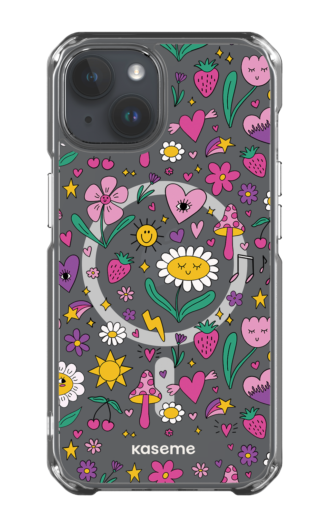 iPhone 14 Clear Case - Magsafe Hypnotize Clear Case -