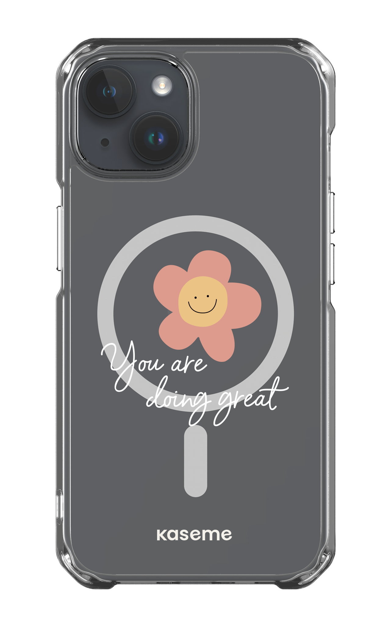 iPhone 14 Clear Case - Magsafe Keep going Clear Case -