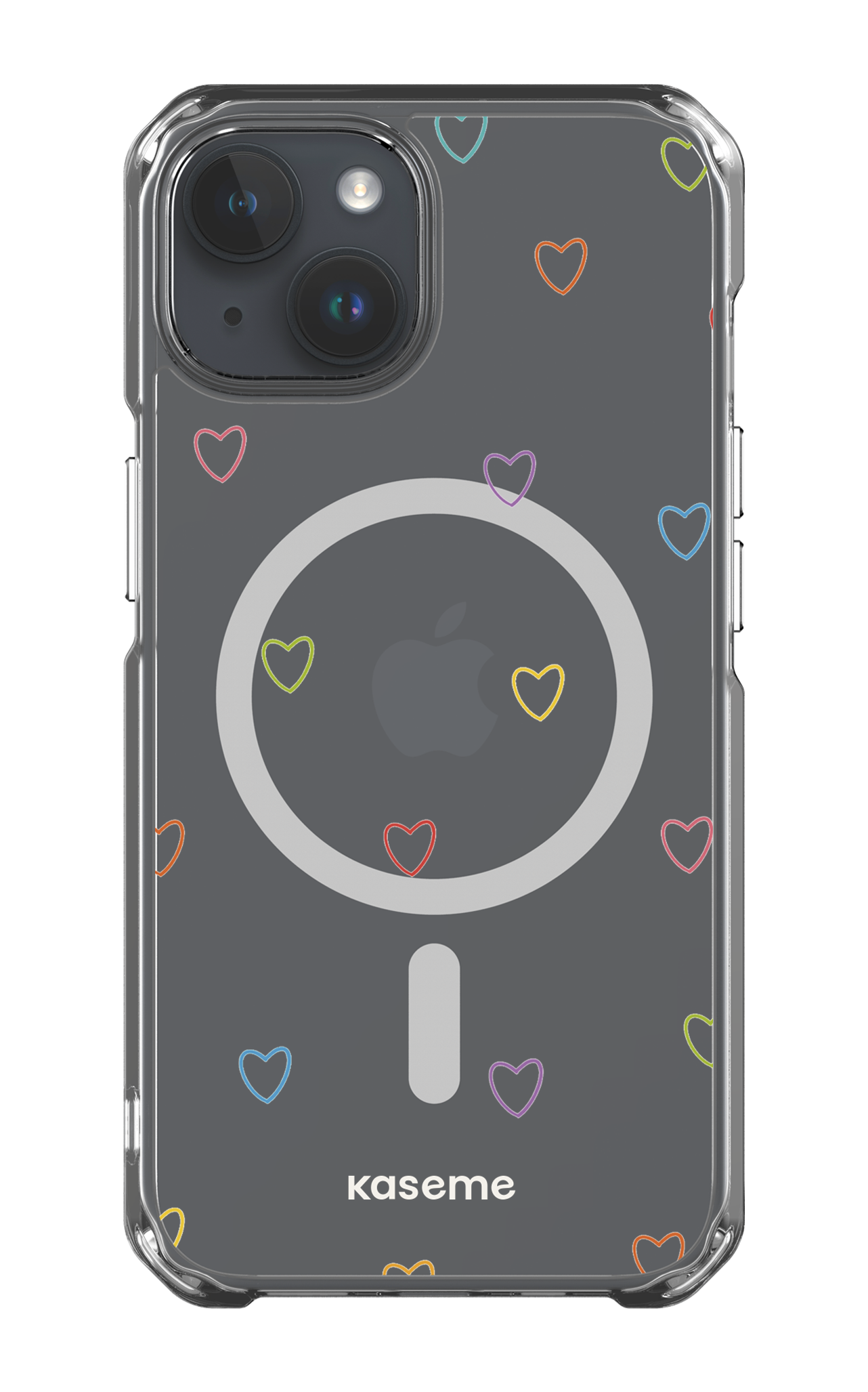 iPhone 14 Clear Case - Magsafe Love Wins Clear Case -