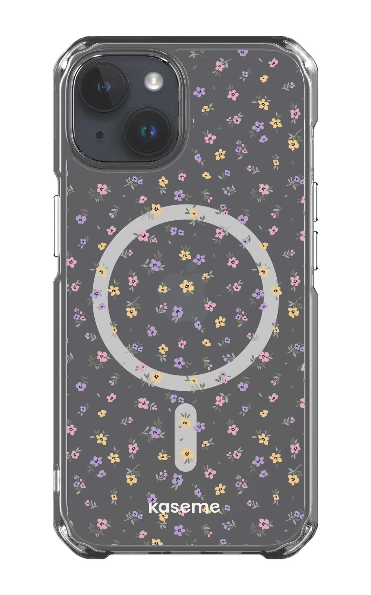 iPhone 14 Clear Case - Magsafe Porcelain Blossom Clear Case -