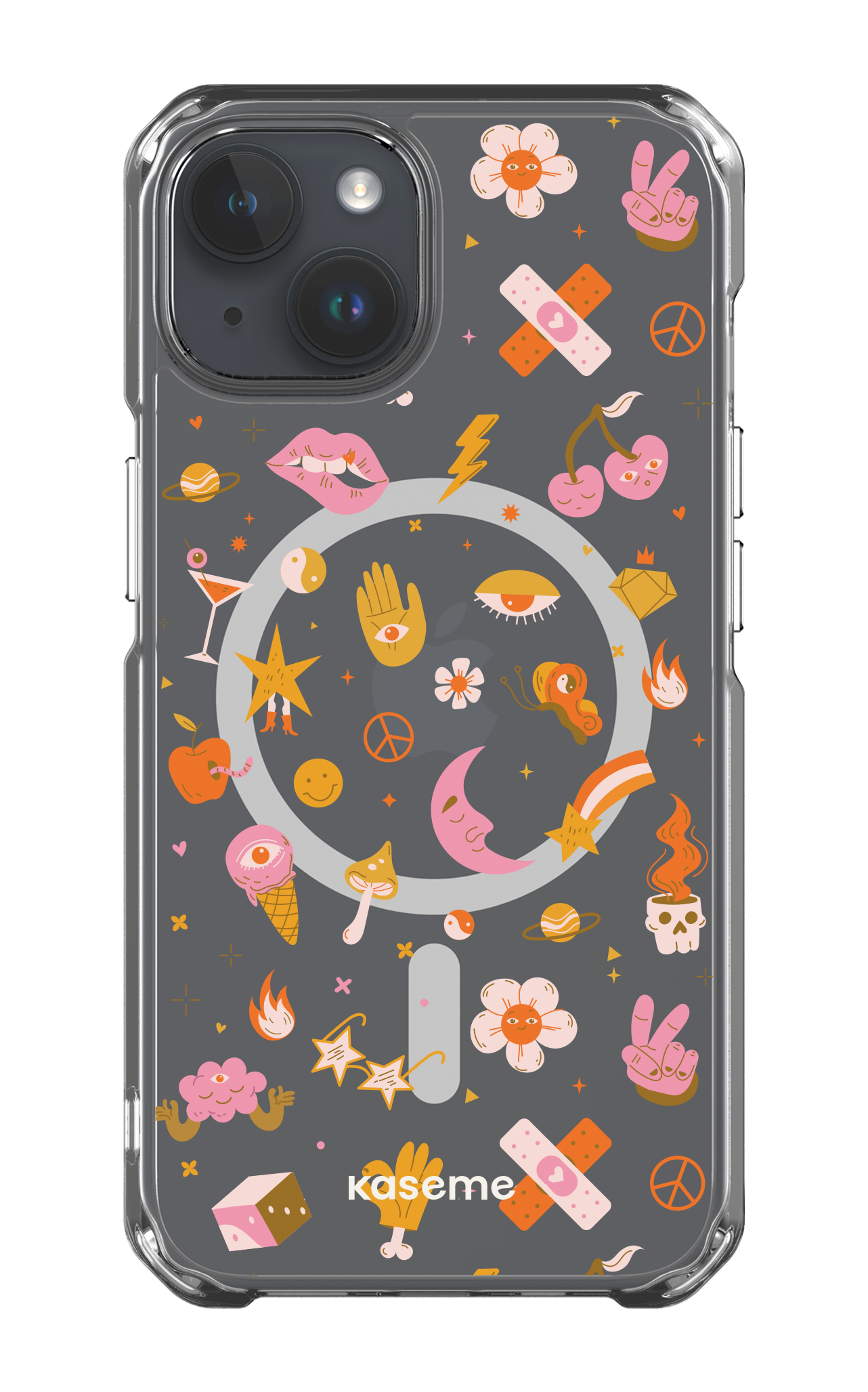 iPhone 14 Clear Case - Magsafe Psycho Clear Case -