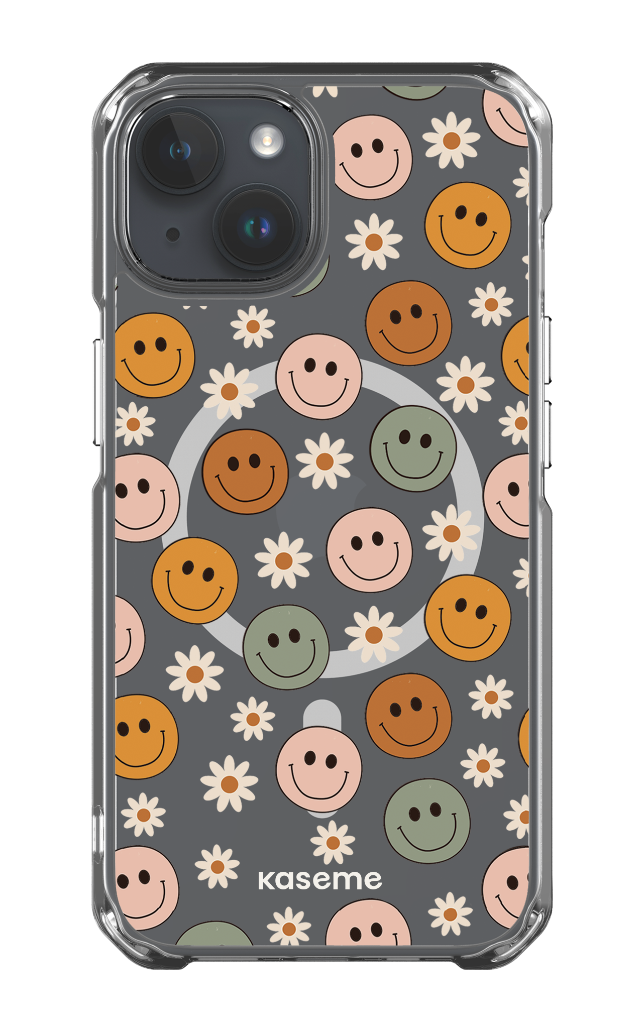 iPhone 14 Clear Case - Magsafe Smirk Clear Case -