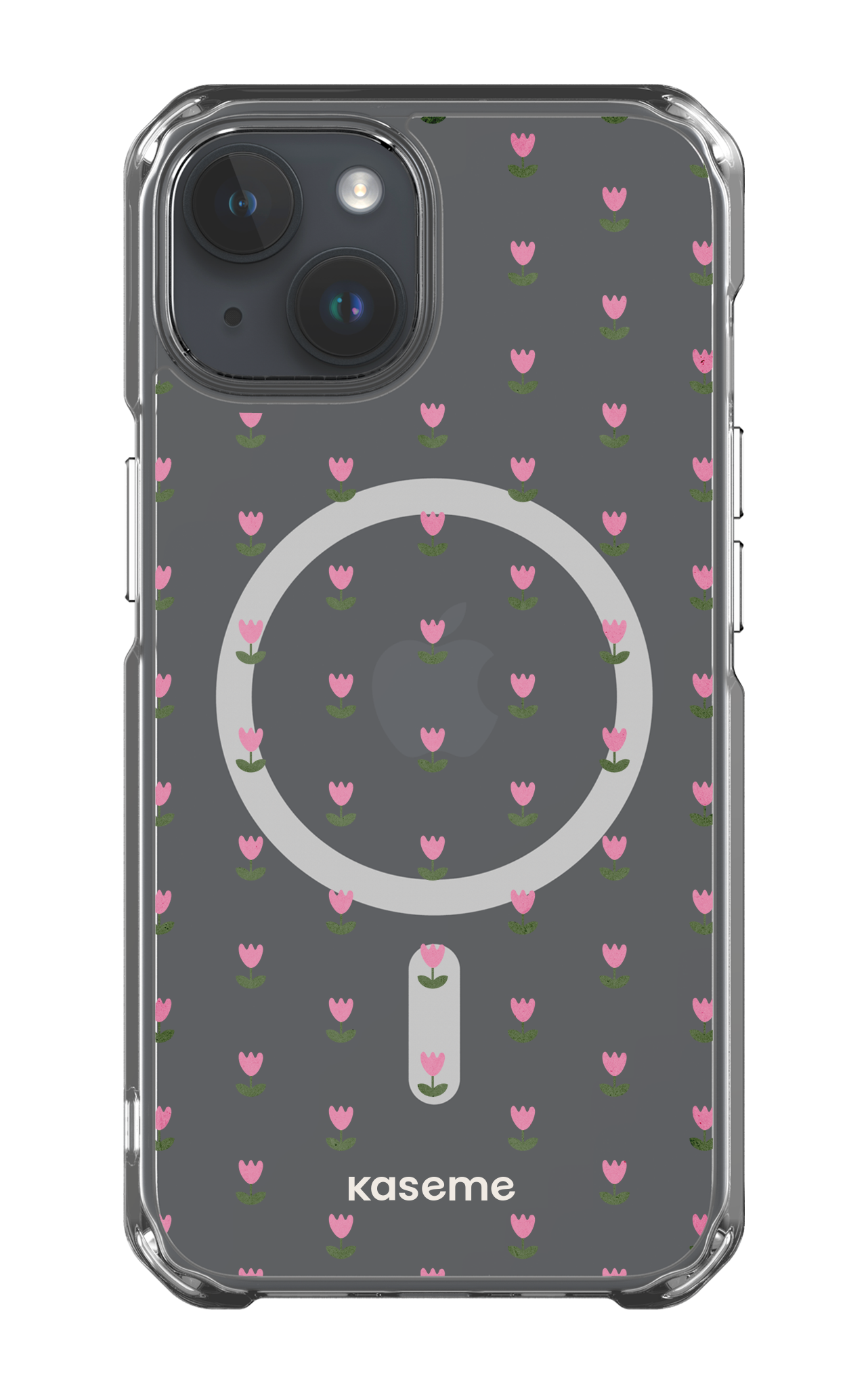 iPhone 14 Clear Case - Magsafe Triumph Pink Clear Case -