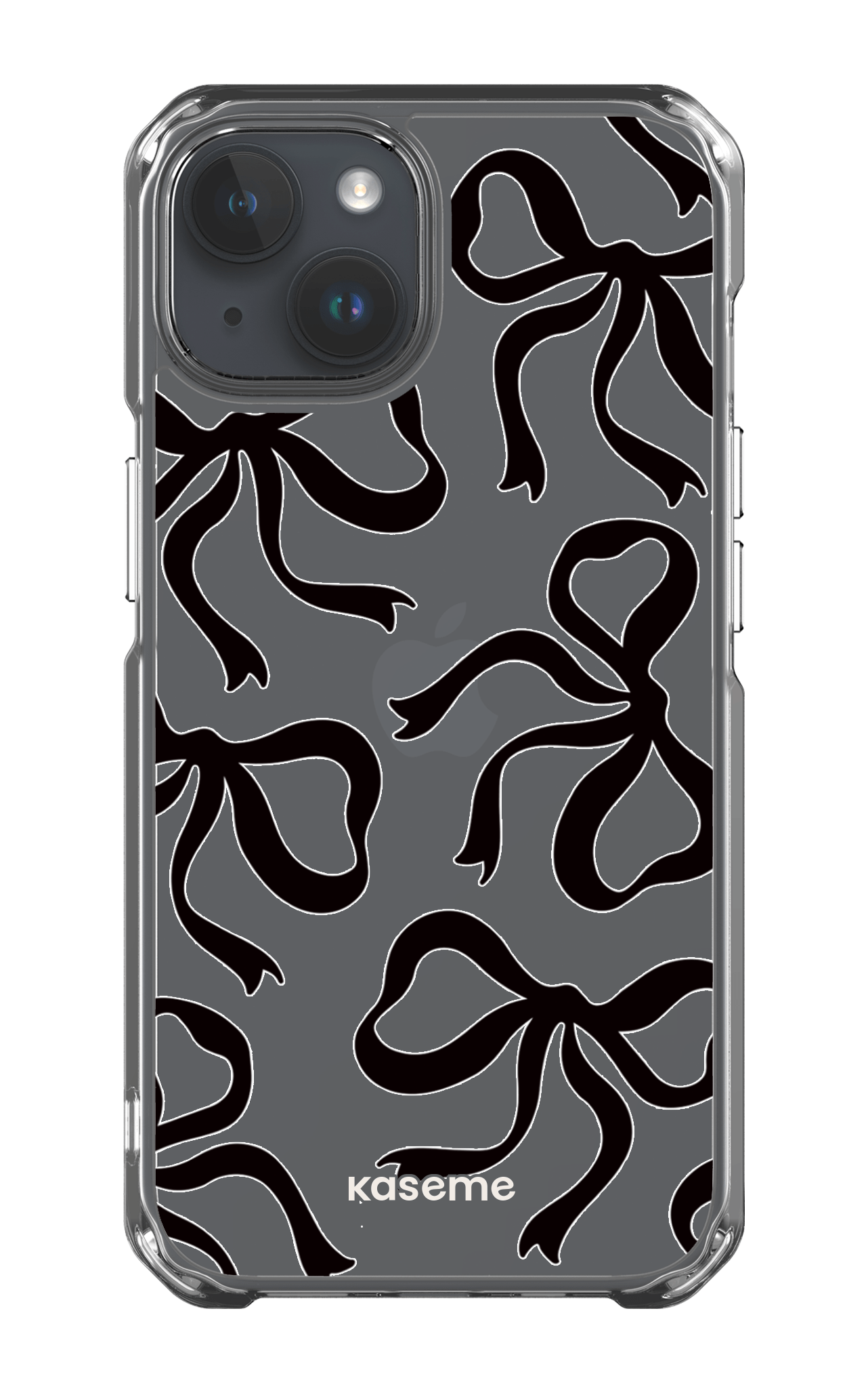 iPhone 14 Clear Case Lace Black Clear Case -