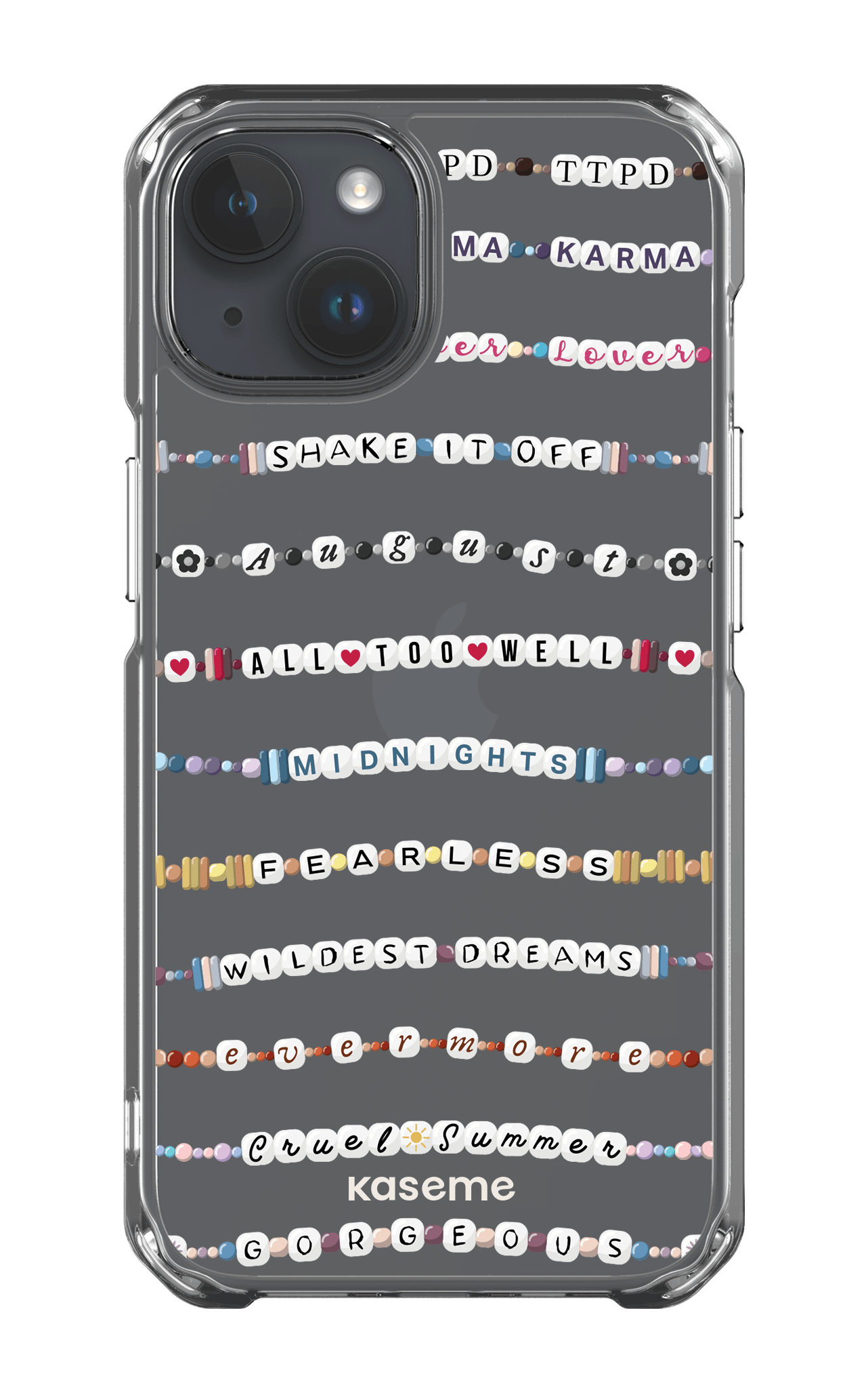 iPhone 14 Clear Case Love Story Clear Case -