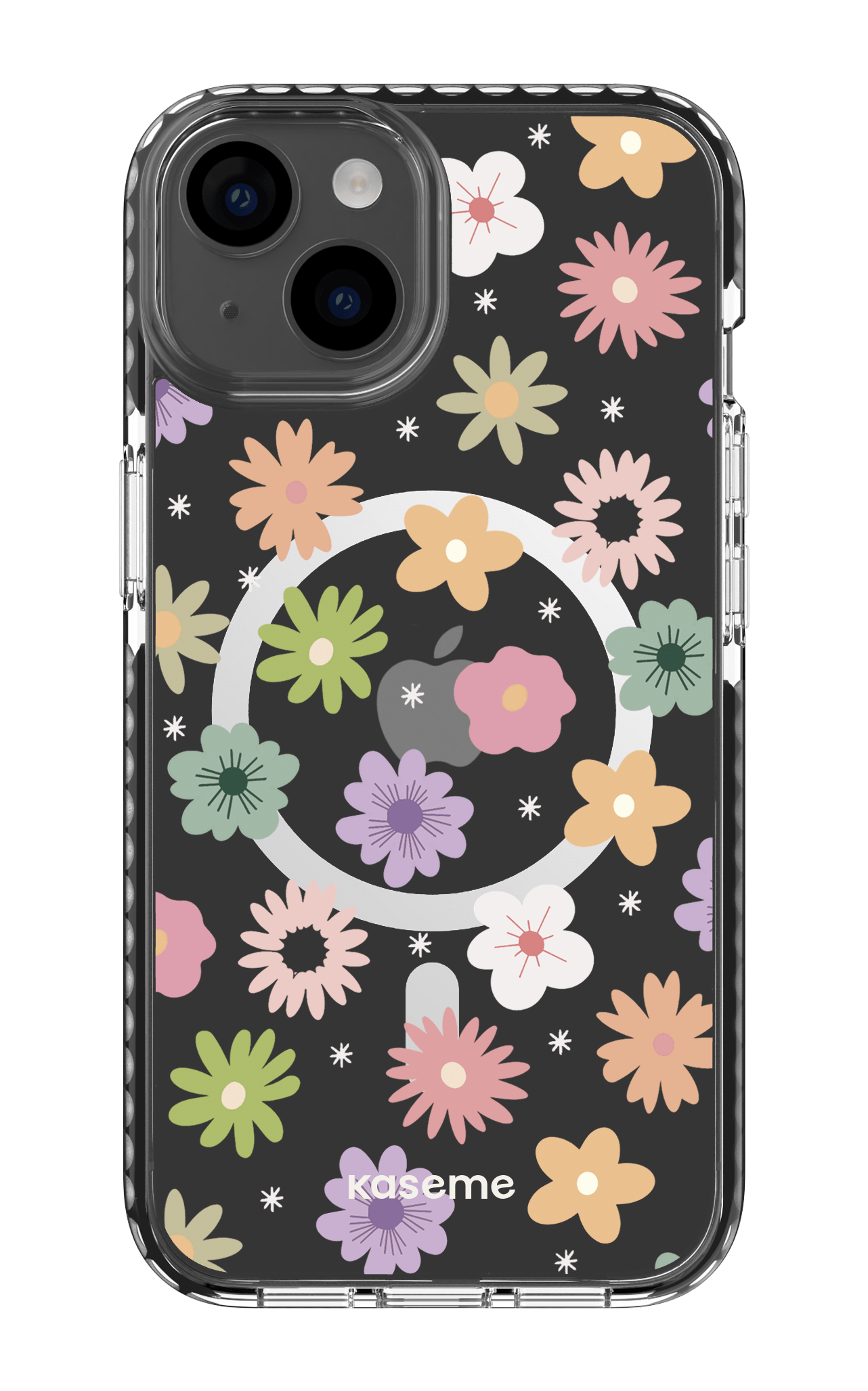 iPhone 14 Clear Case Magsafe - Black Adore small clear case -