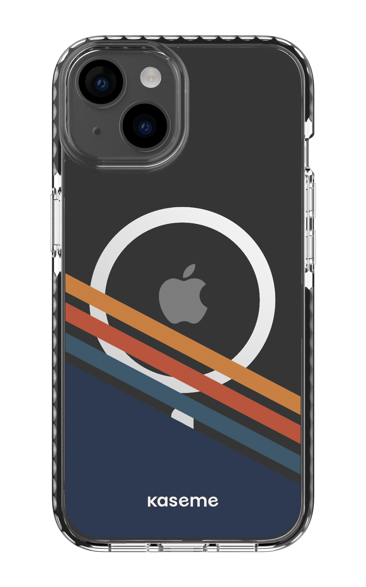 iPhone 14 Clear Case Magsafe - Black Bitter Clear Case -