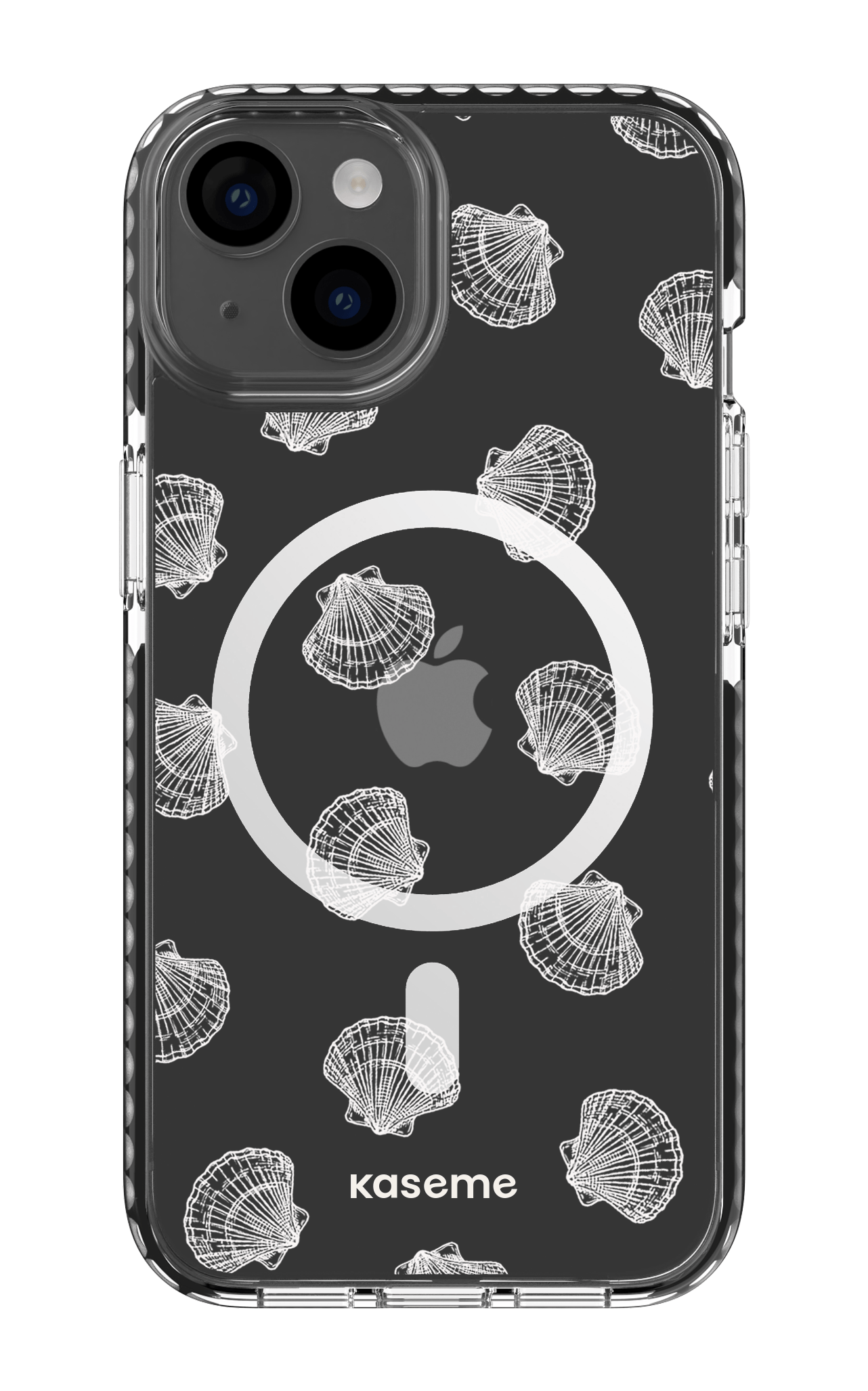 iPhone 14 Clear Case Magsafe - Black Bondi Beach Clear Case -