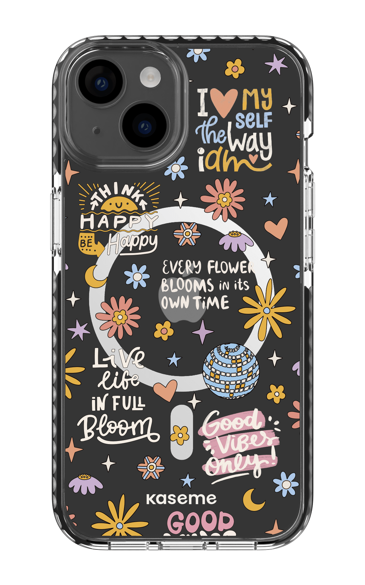 iPhone 14 Clear Case Magsafe - Black Candid clear case -