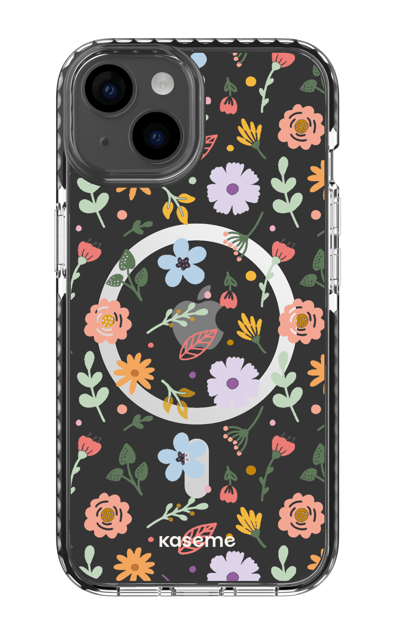 iPhone 14 Clear Case Magsafe - Black Charm clear case -