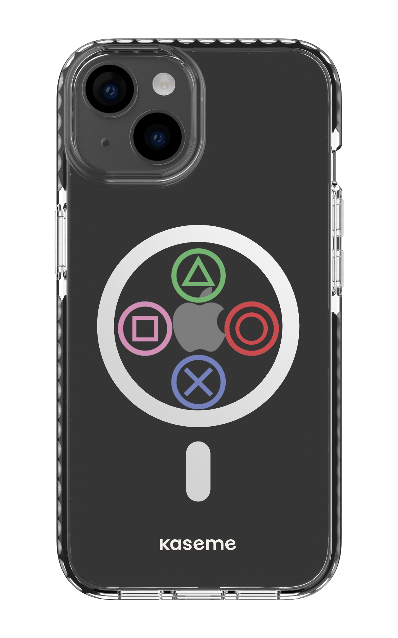 iPhone 14 Clear Case Magsafe - Black Console clear case -