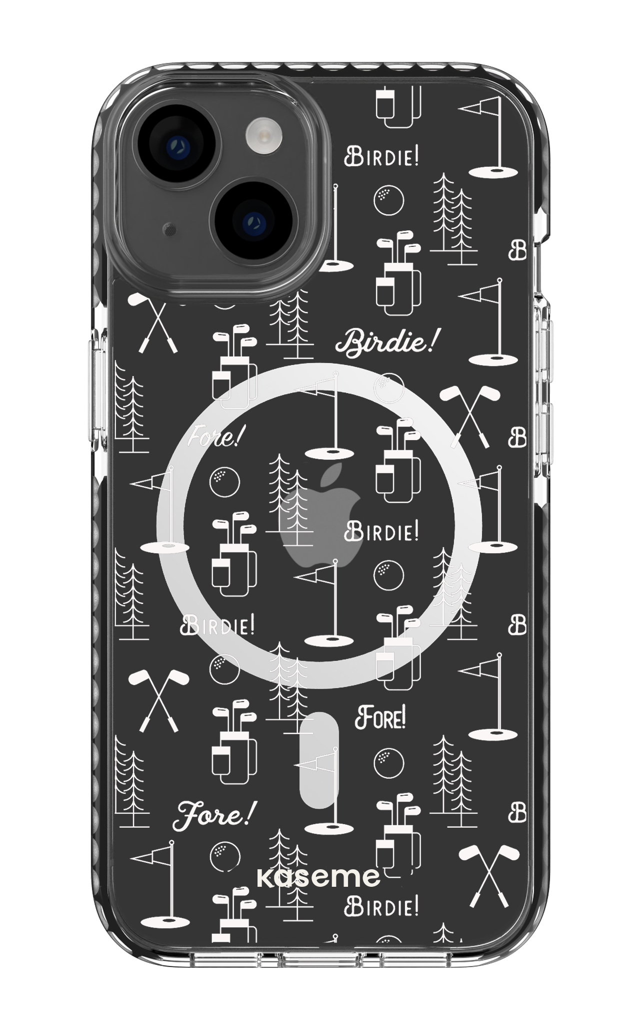 iPhone 14 Clear Case Magsafe - Black Fore clear case -