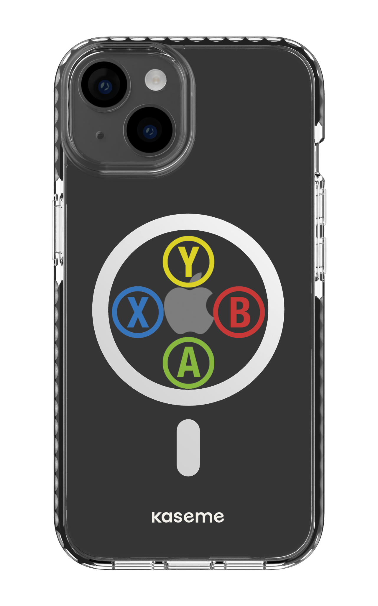 iPhone 14 Clear Case Magsafe - Black Game clear case -