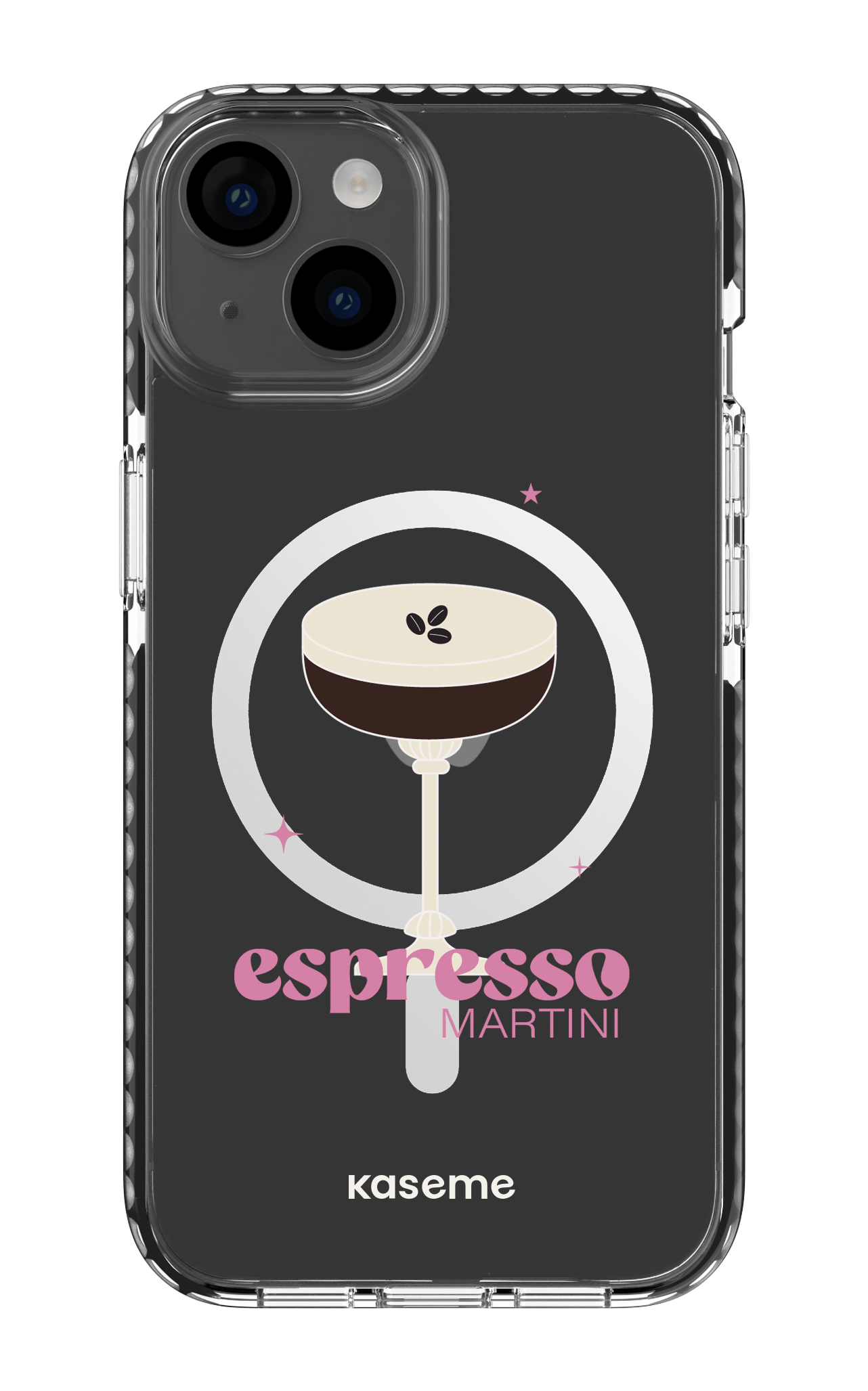 iPhone 14 Clear Case Magsafe - Black Hold My Tiny Clear Case -