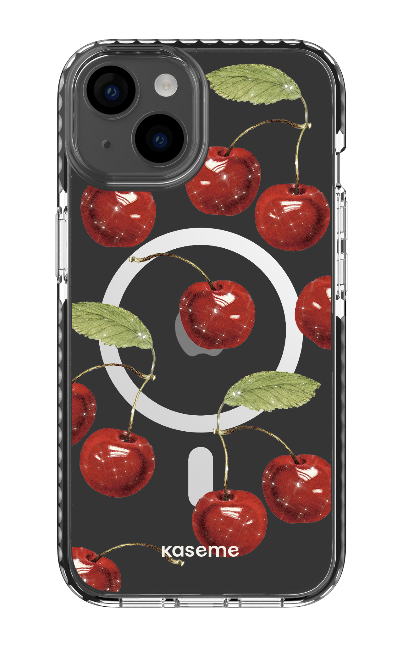 iPhone 14 Clear Case Magsafe - Black Juicy Clear Case -