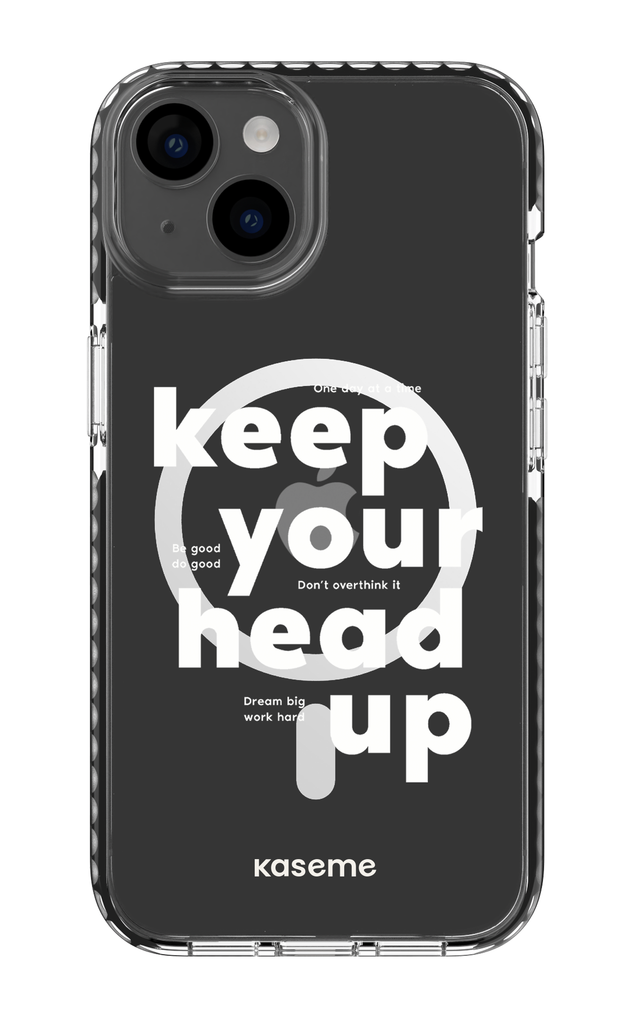 iPhone 14 Clear Case Magsafe - Black Mindset Clear Case -