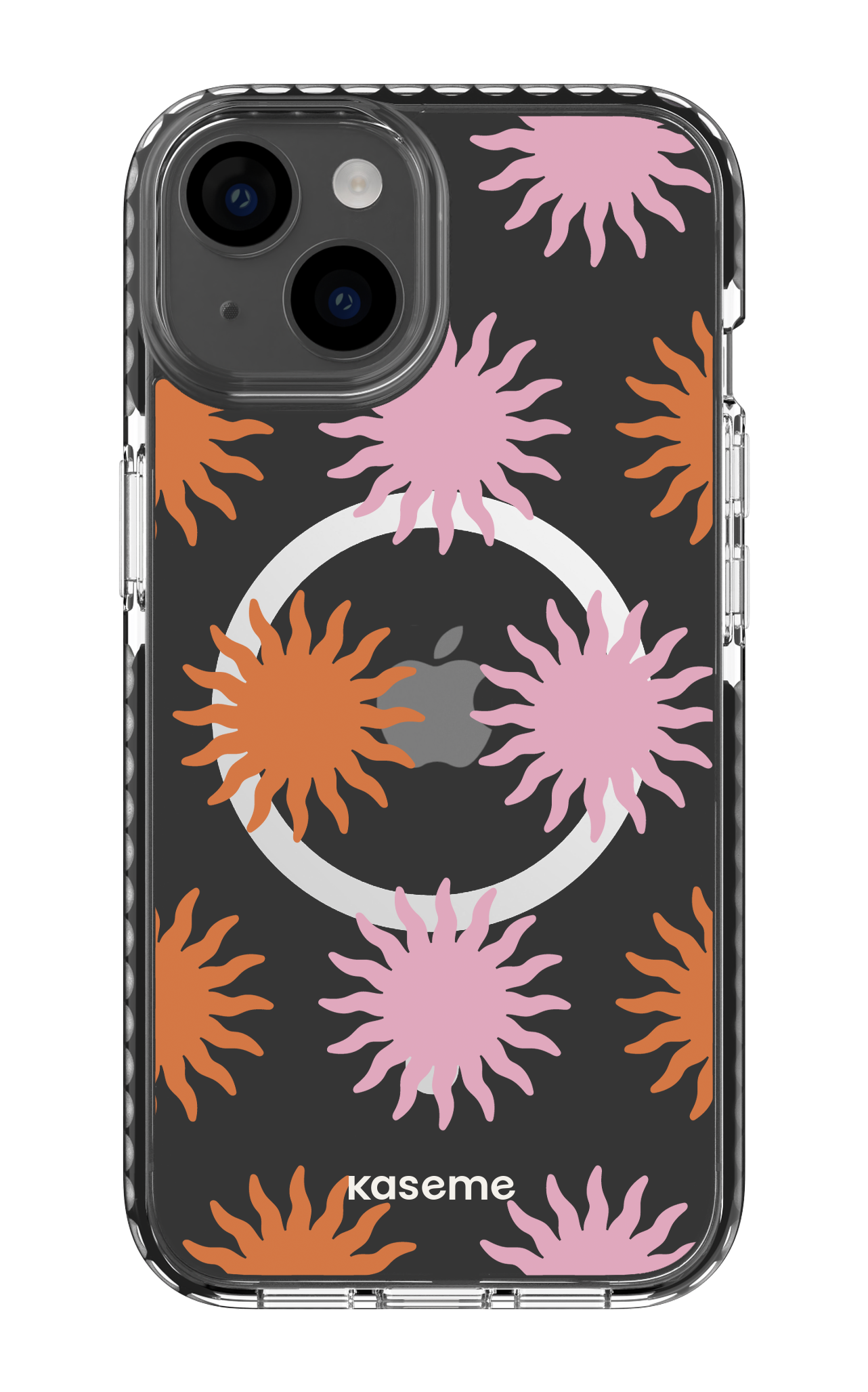 iPhone 14 Clear Case Magsafe - Black Vitamin Sea Clear Case -