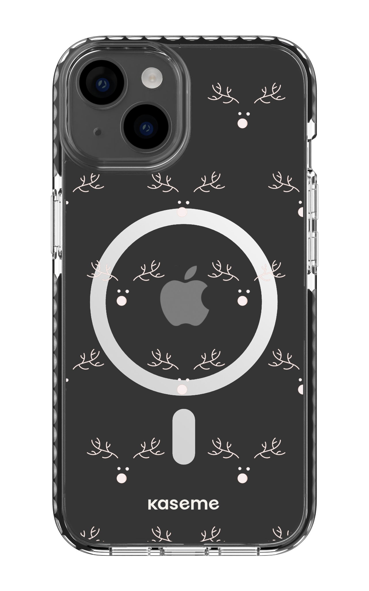 iPhone 14 Clear Case Magsafe - Black Vixen Clear Case -