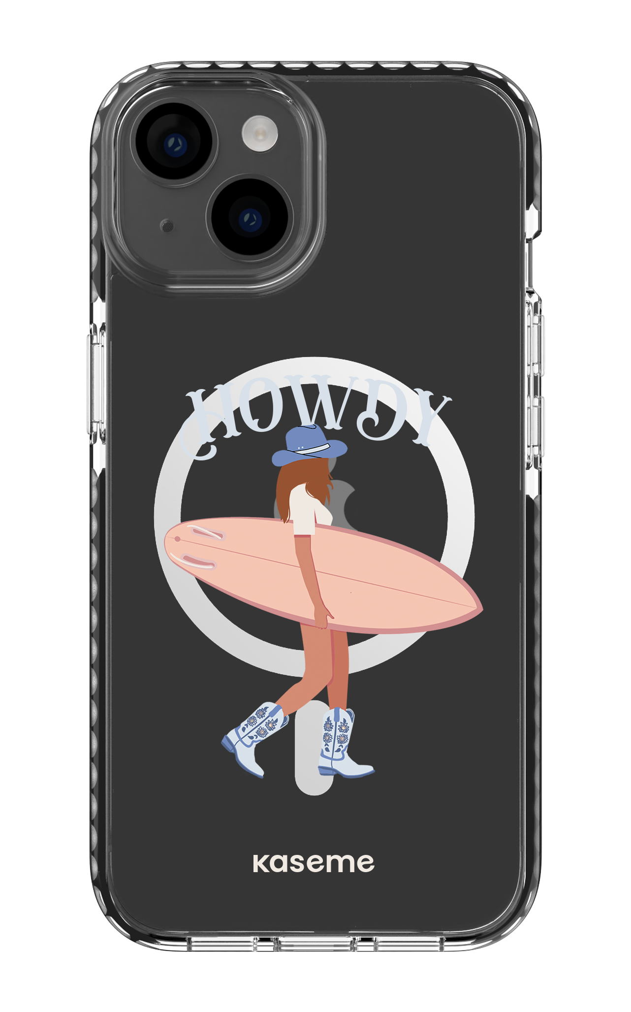 iPhone 14 Clear Case Magsafe - Black Westsea Clear Case -