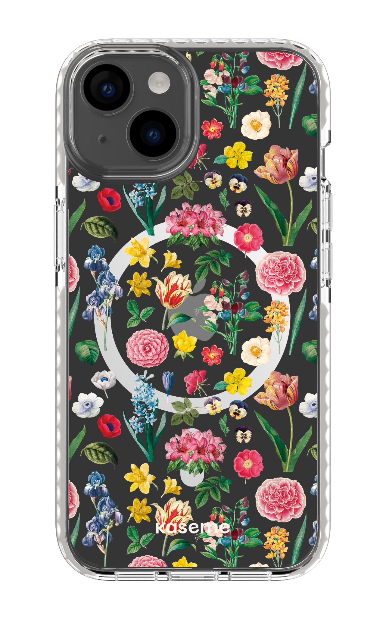 iPhone 14 Clear Case Magsafe - White Amelia Clear Case -