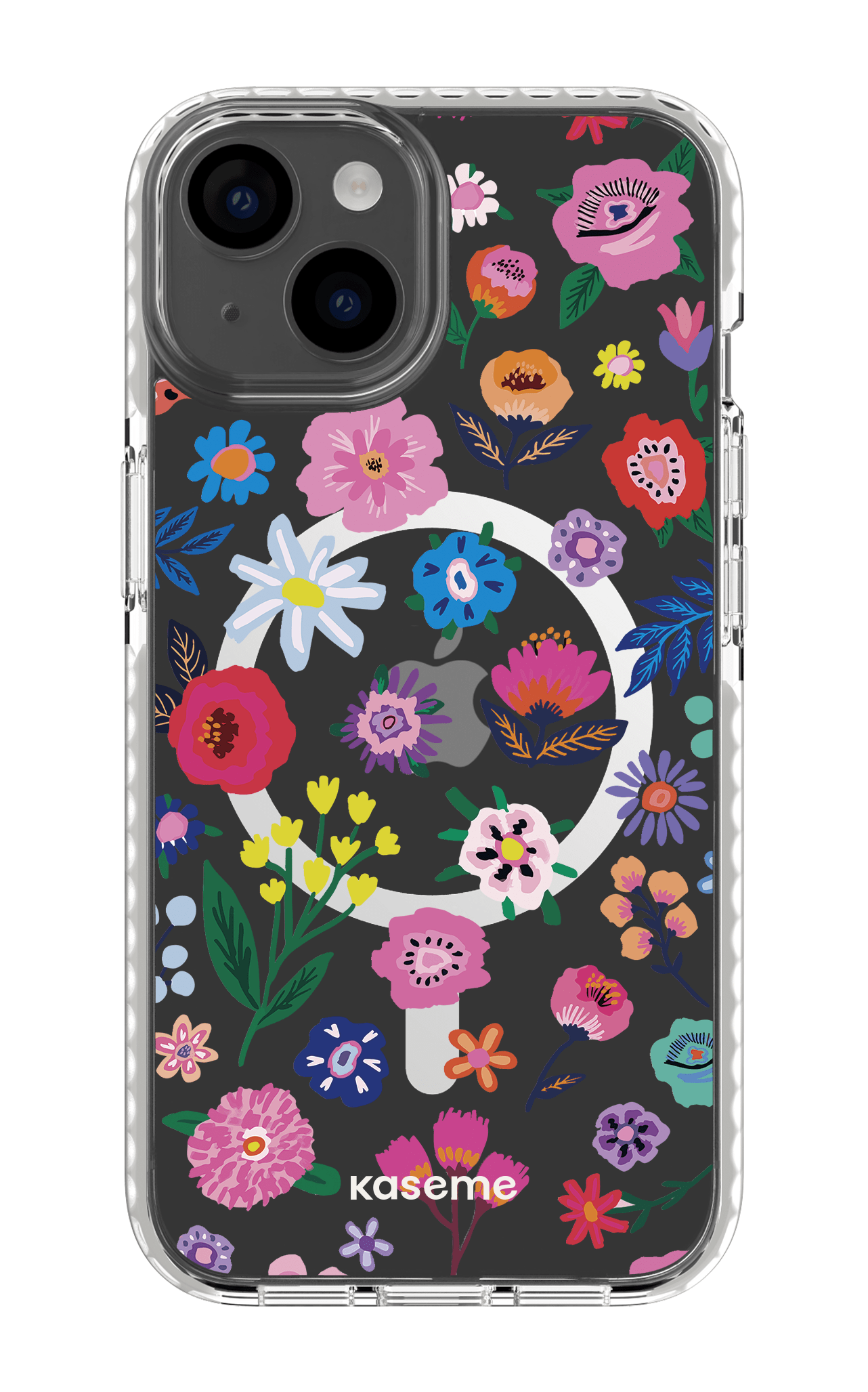 iPhone 14 Clear Case Magsafe - White Aura Clear Case -