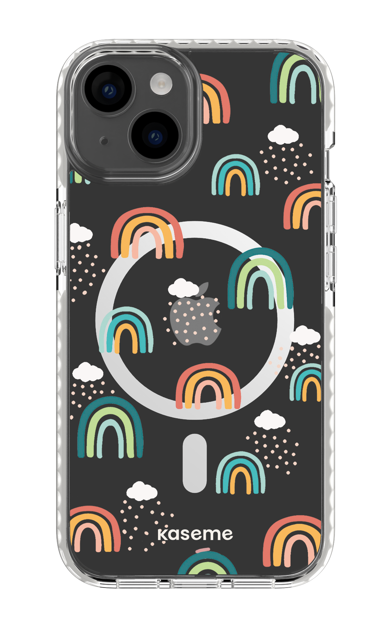 iPhone 14 Clear Case Magsafe - White Be You Clear Case -