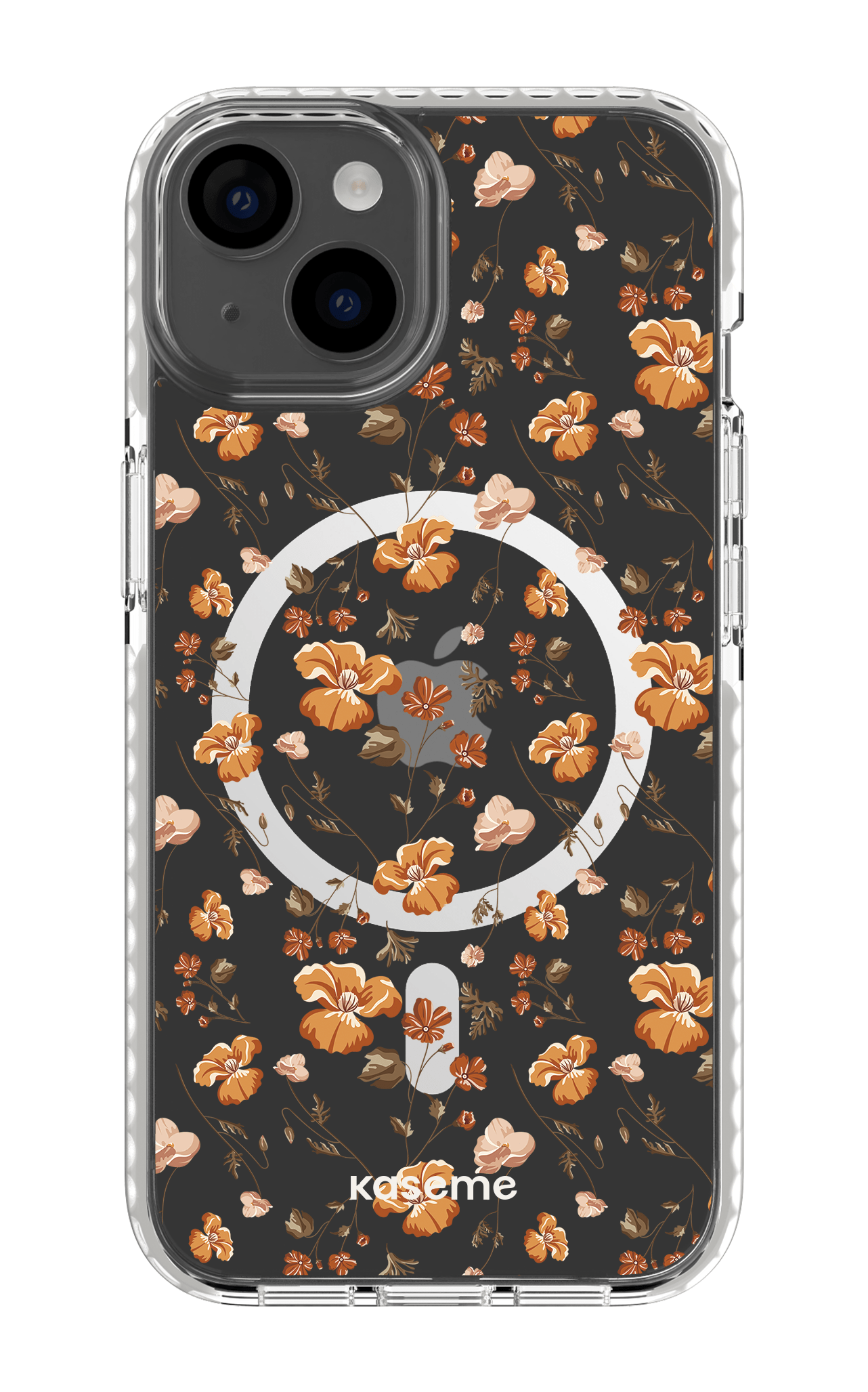 iPhone 14 Clear Case Magsafe - White Beatrice Clear Case -