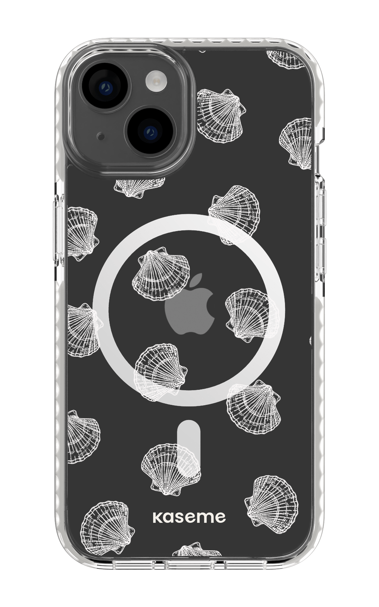 iPhone 14 Clear Case Magsafe - White Bondi Beach clear case -