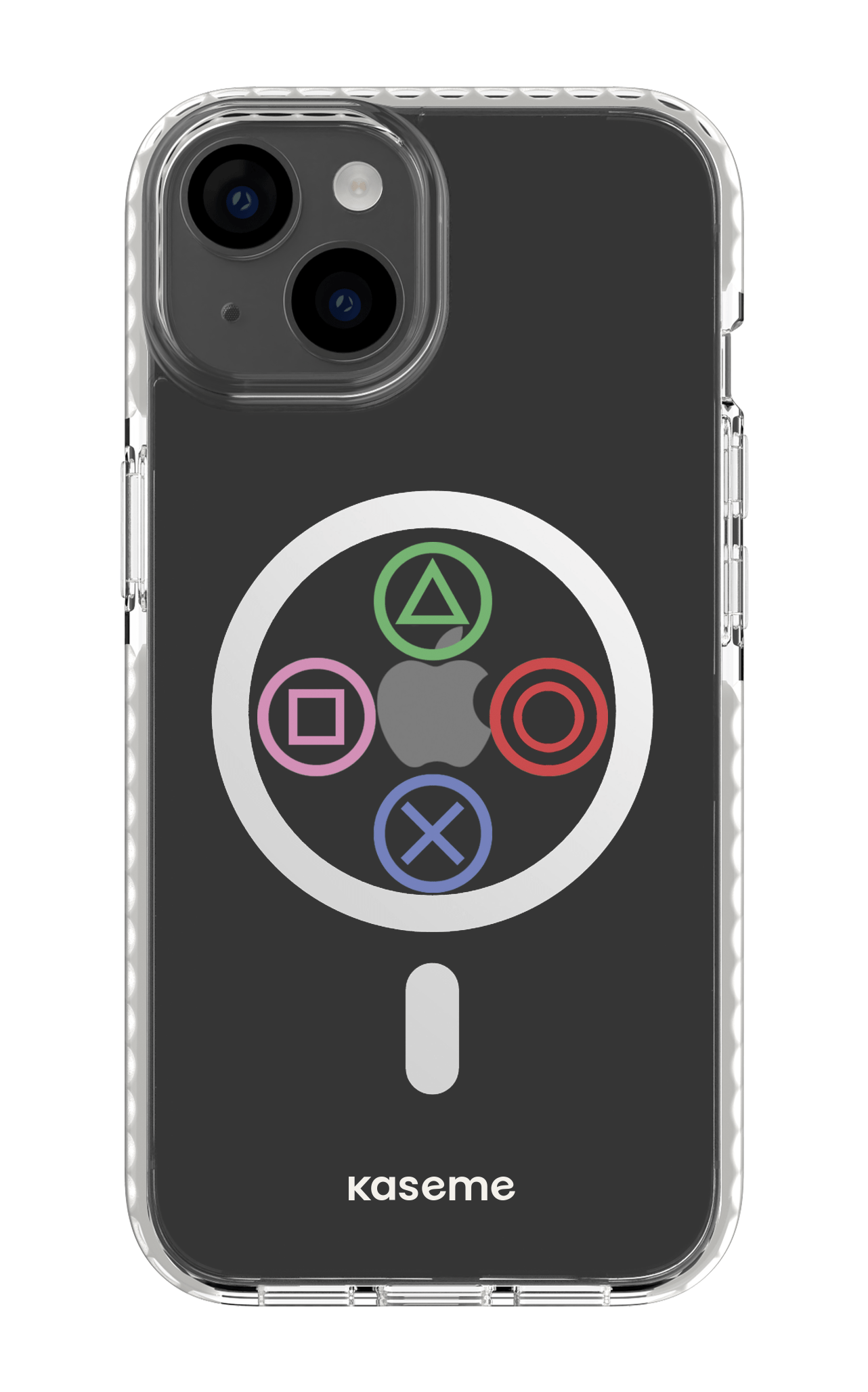 iPhone 14 Clear Case Magsafe - White Console clear case -