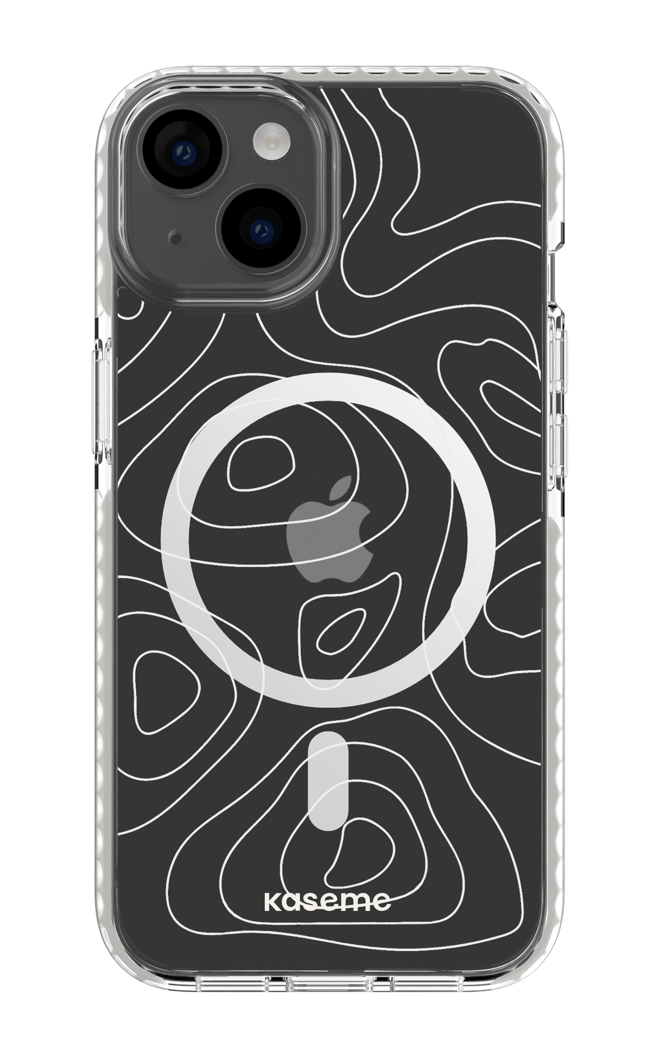 iPhone 14 Clear Case Magsafe - White Enigma Clear Case -