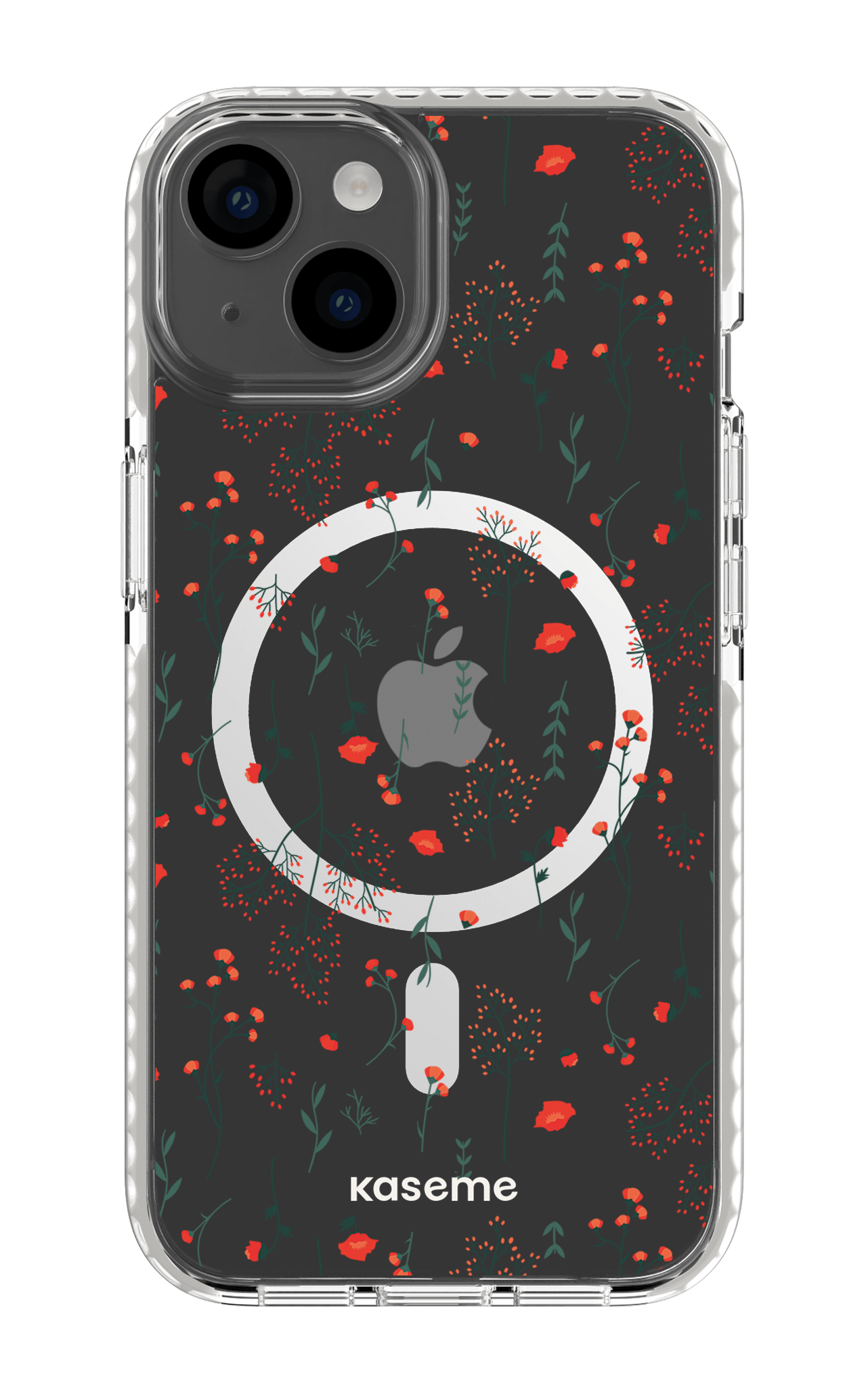 iPhone 14 Clear Case Magsafe - White Evelyn Clear Case -