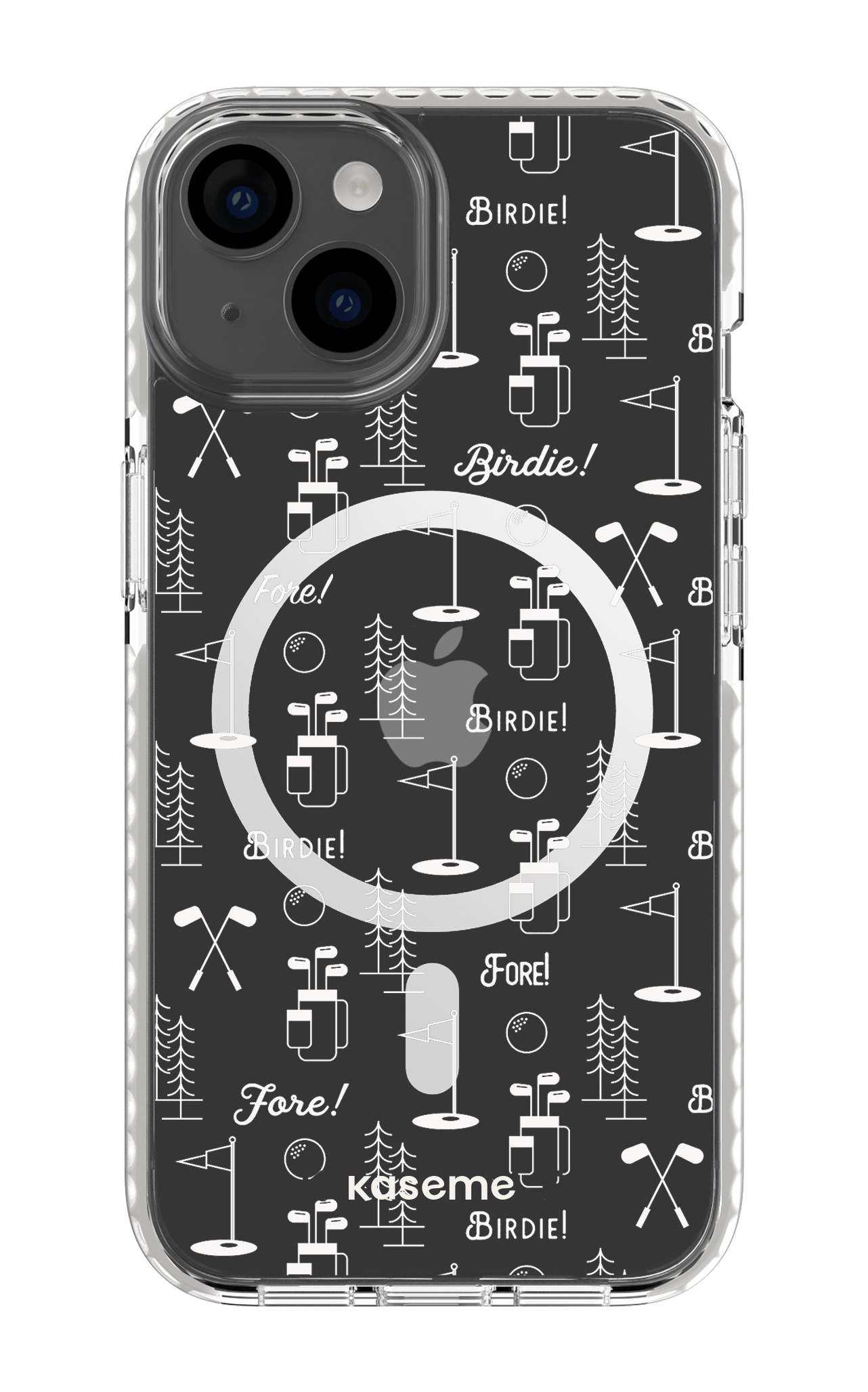 iPhone 14 Clear Case Magsafe - White Fore clear case -