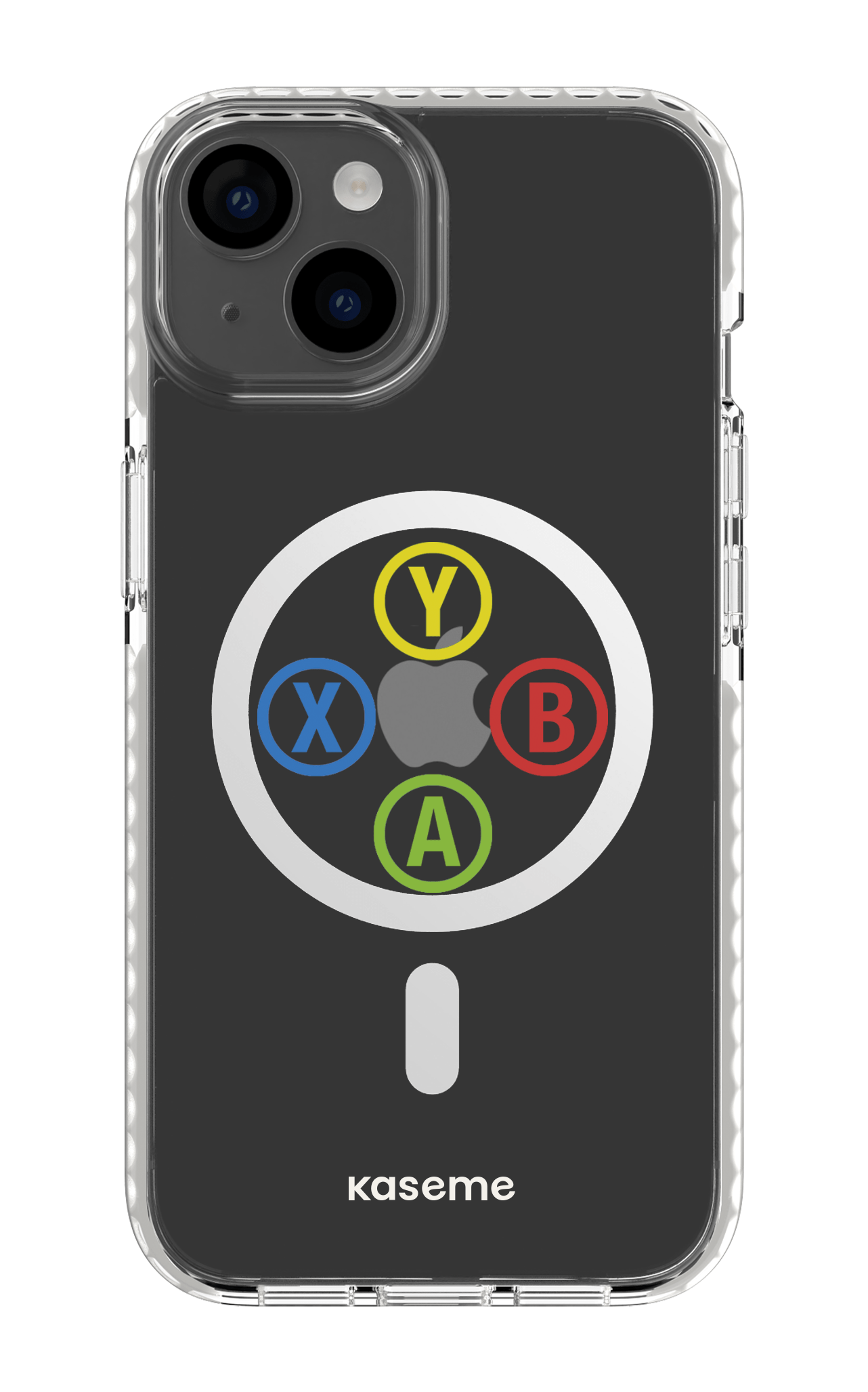 iPhone 14 Clear Case Magsafe - White Game clear case -