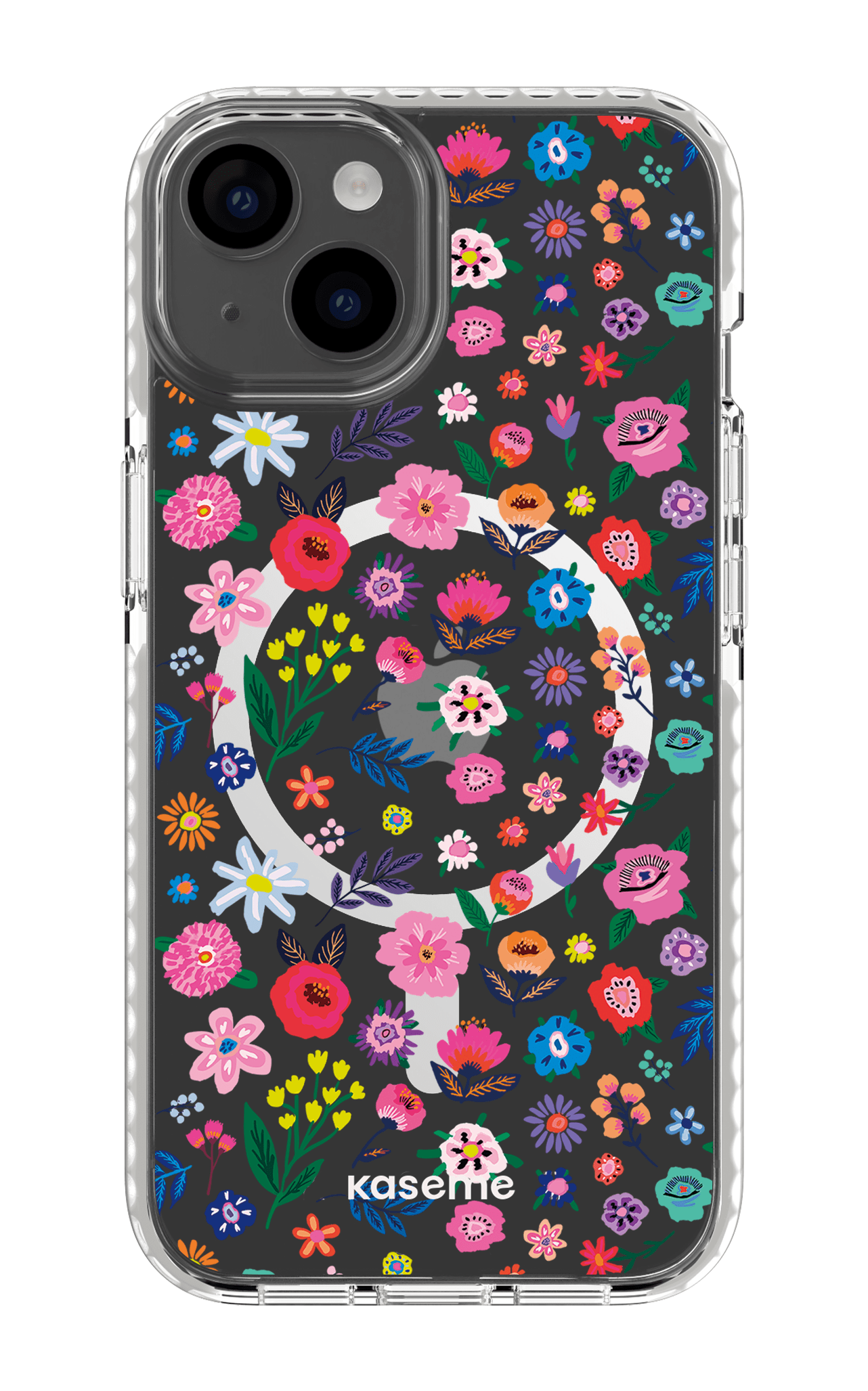 iPhone 14 Clear Case Magsafe - White Hallucinate Clear Case -