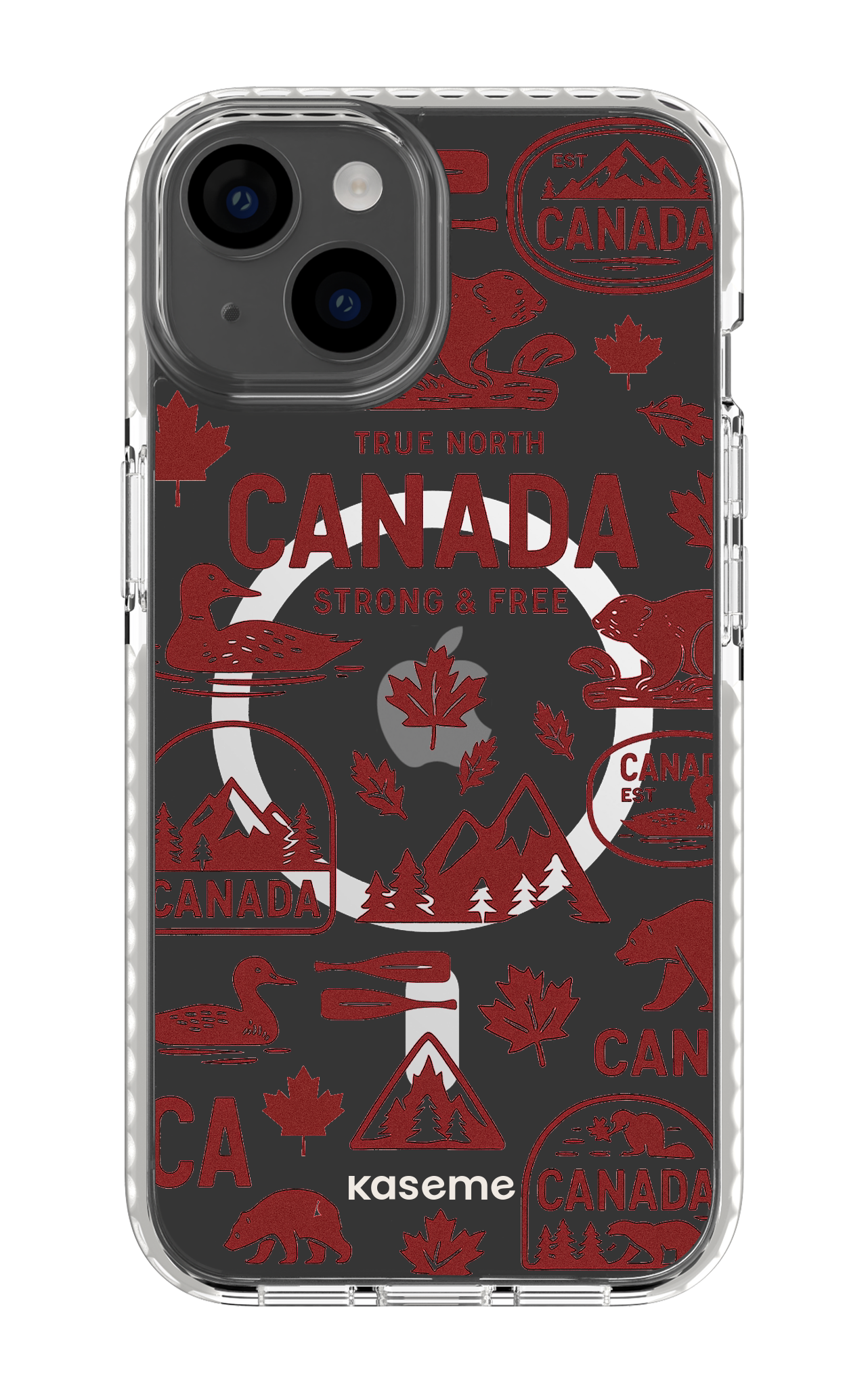 iPhone 14 Clear Case Magsafe - White Oh Canada -